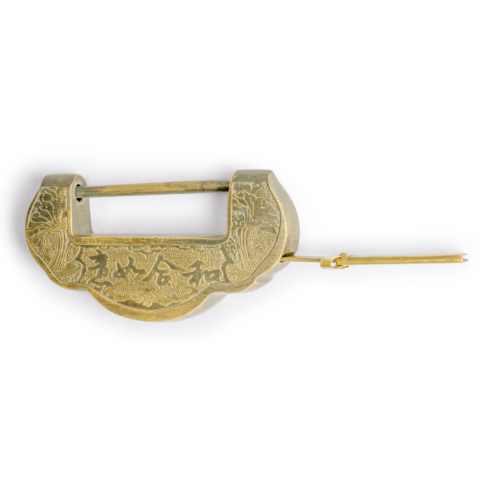 Celestial Sage Lock 4.5"-Chinese Brass Hardware