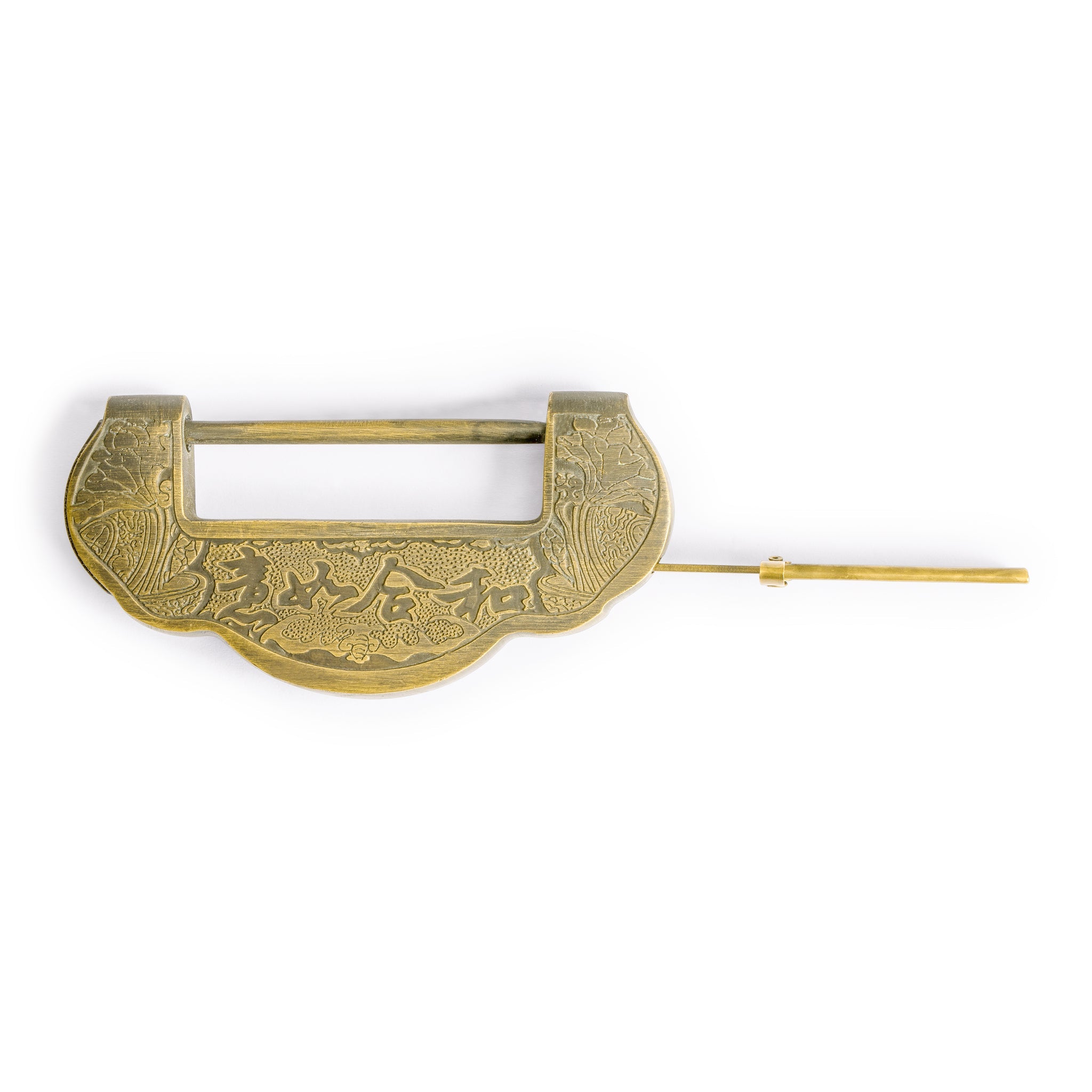 Celestial Sage Lock 4.5"-Chinese Brass Hardware