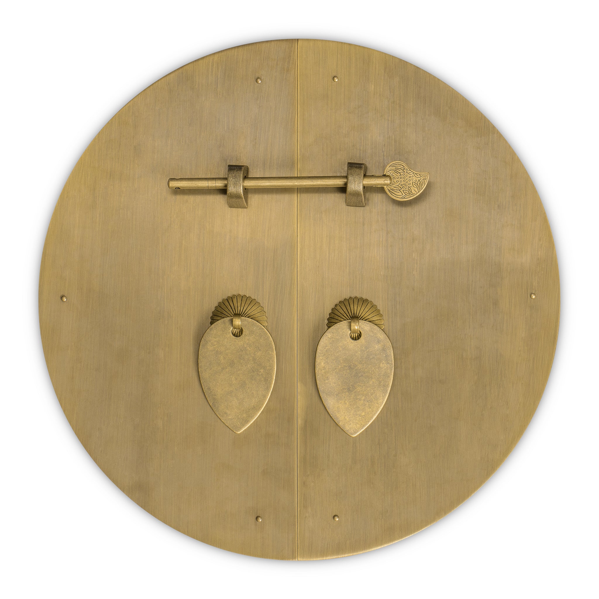 Classic Round Cabinet Face Plate 11"-Chinese Brass Hardware