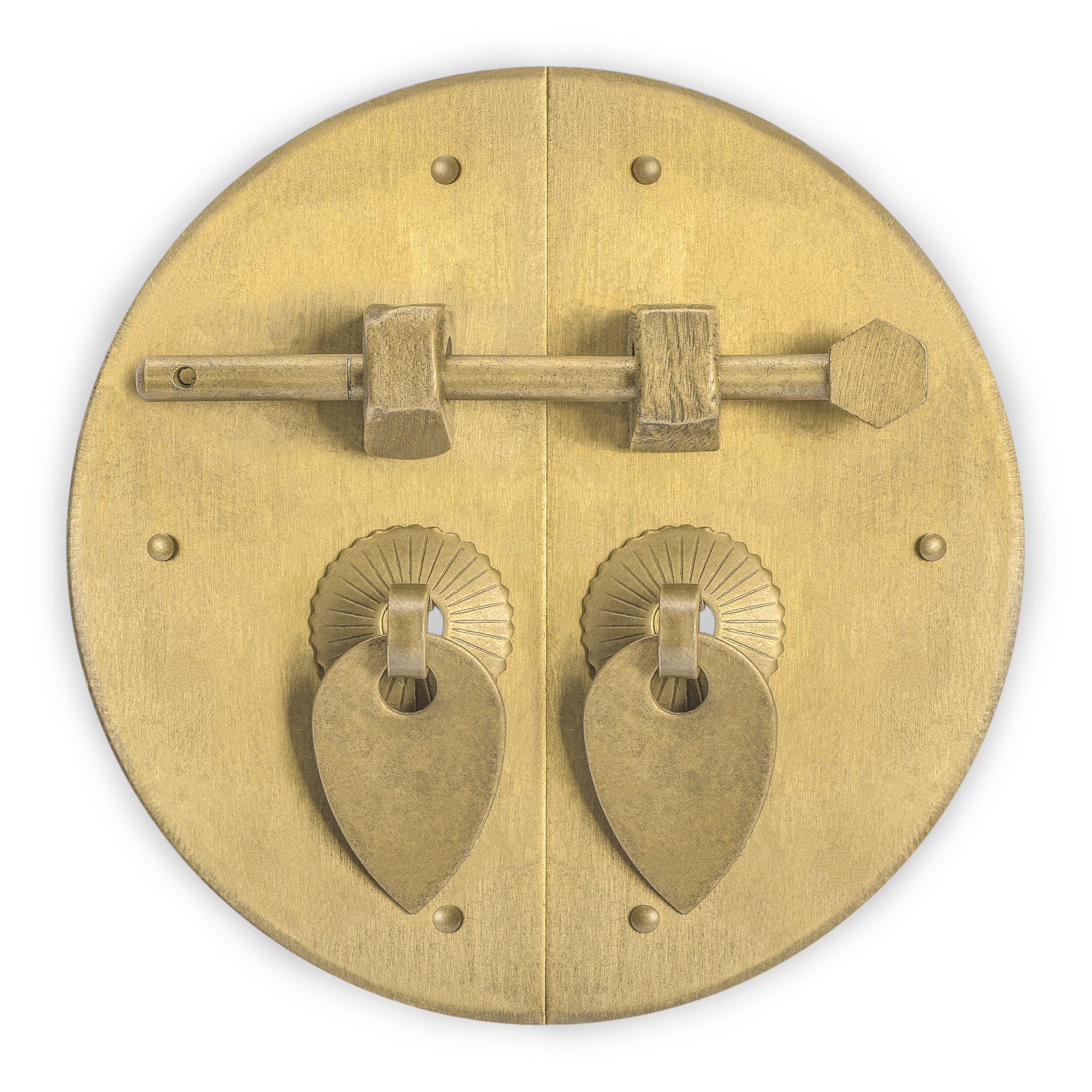 Classic Round Cabinet Face Plate 4"-Chinese Brass Hardware
