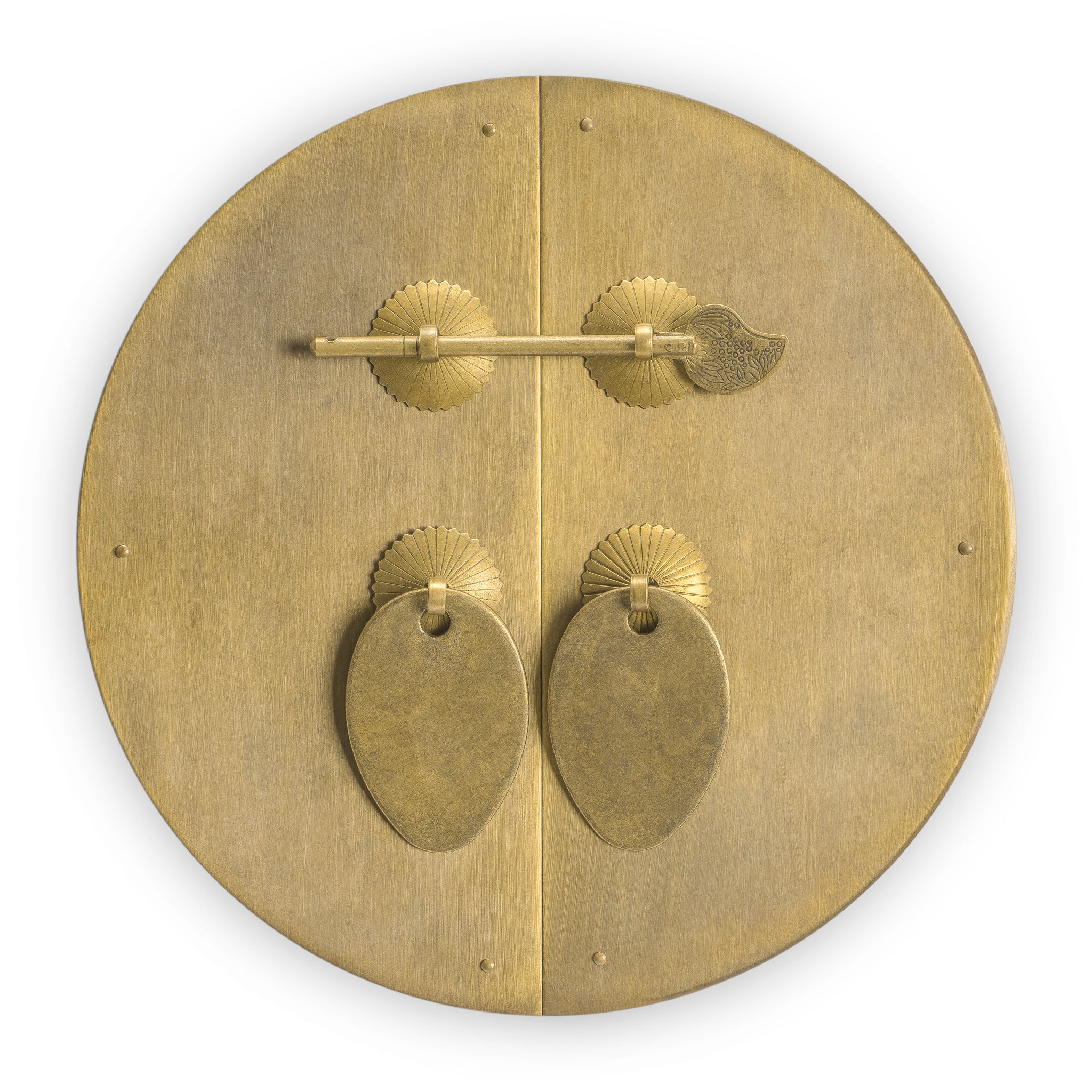 Classic Round Cabinet Face Plate 8.6"-Chinese Brass Hardware
