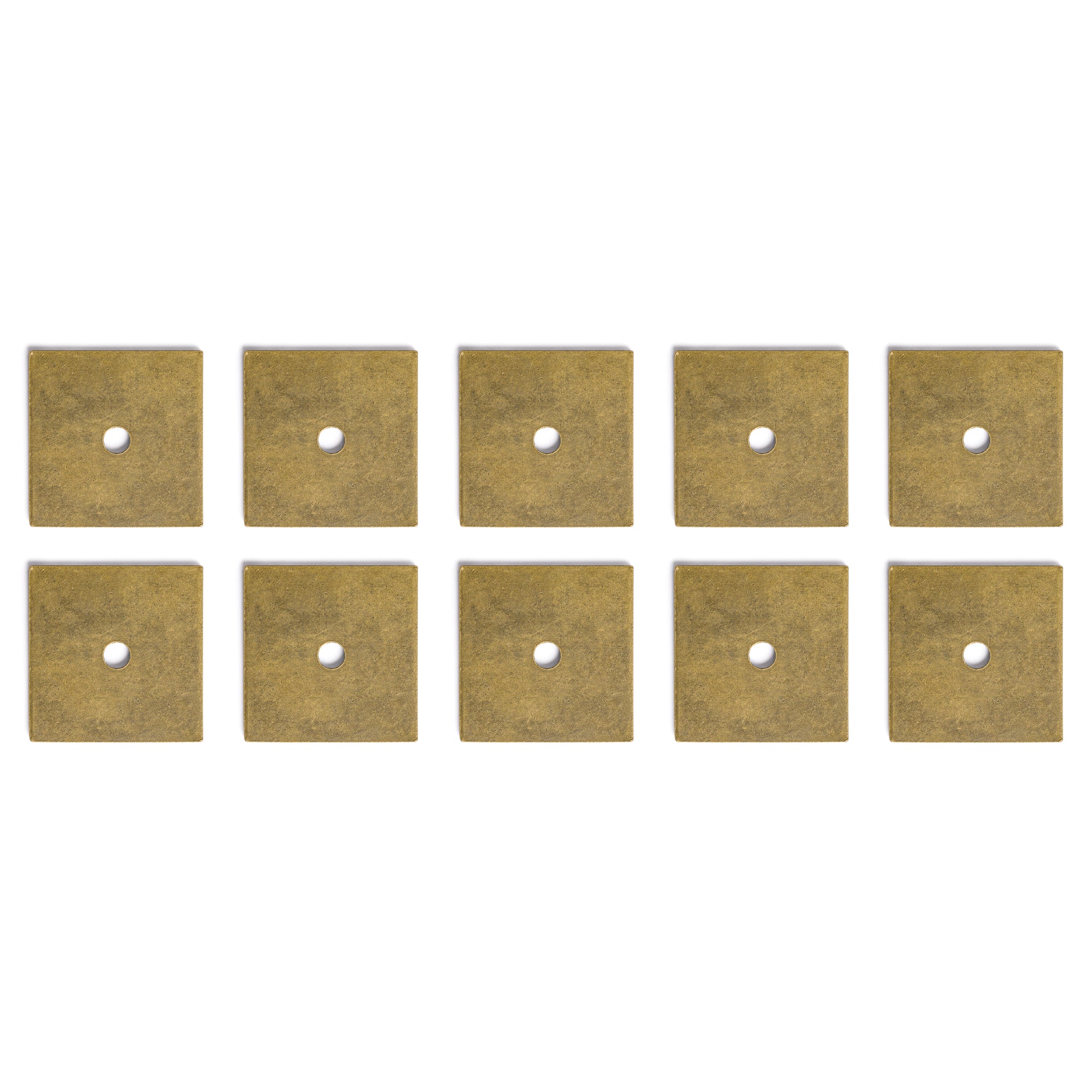 Decorative Square Washer Brass Hardware 1.5" - Set of 10-Chinese Brass Hardware