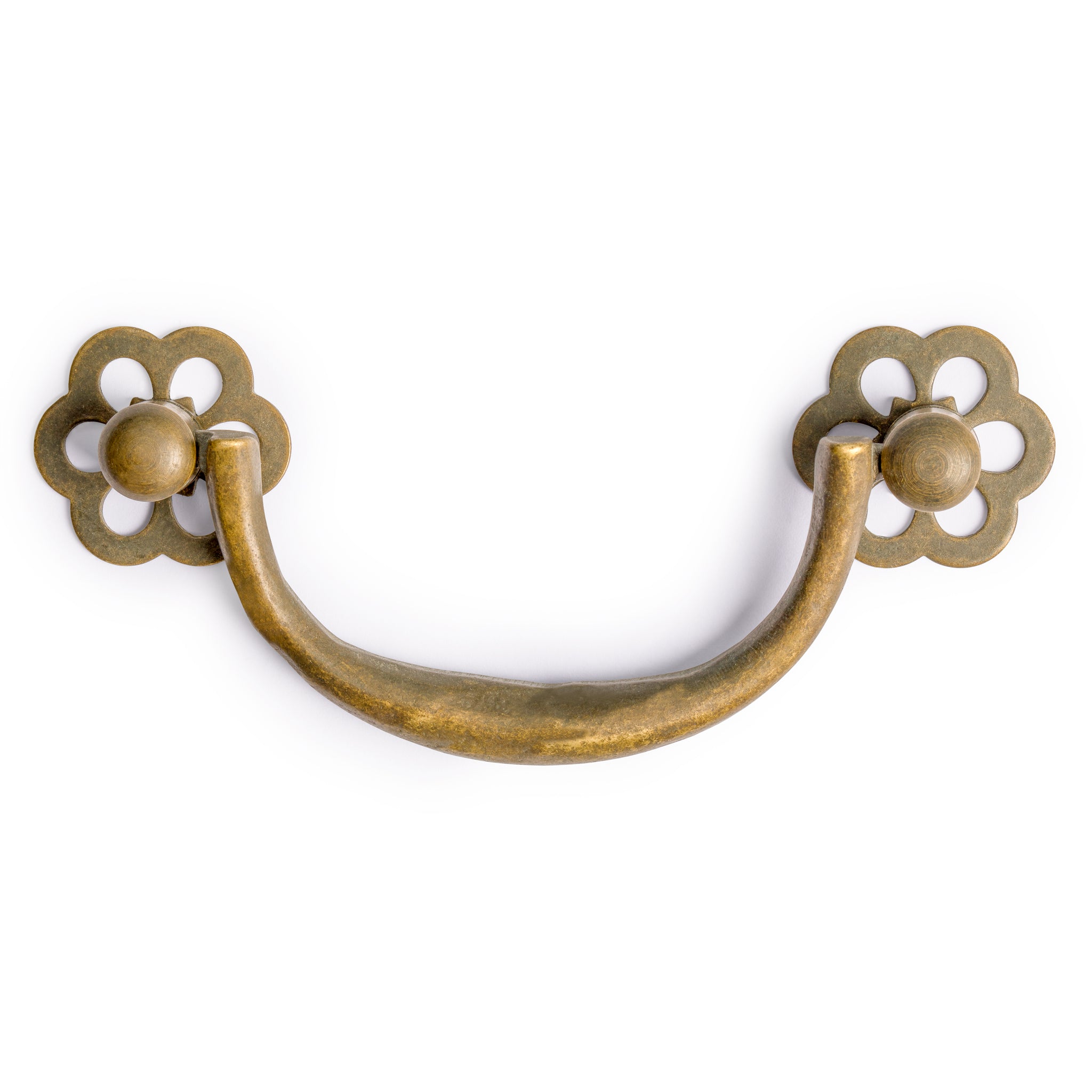 Double Plum Pulls 3-3/4" - Set of 2-Chinese Brass Hardware