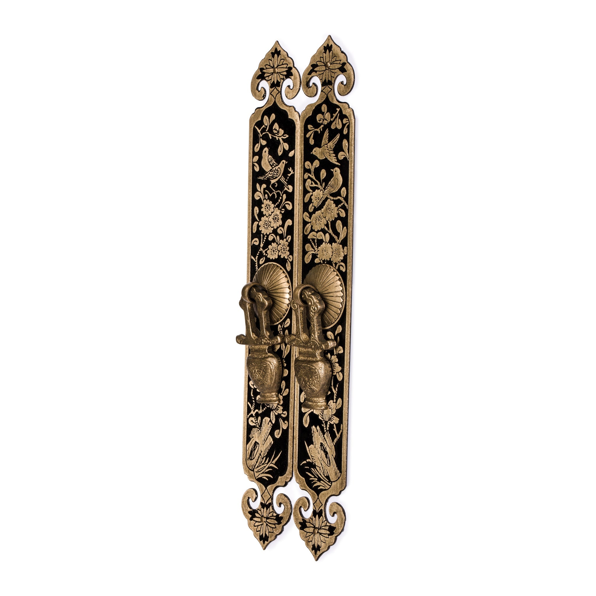 Double Sparrow Strip Pulls 10"-Chinese Brass Hardware