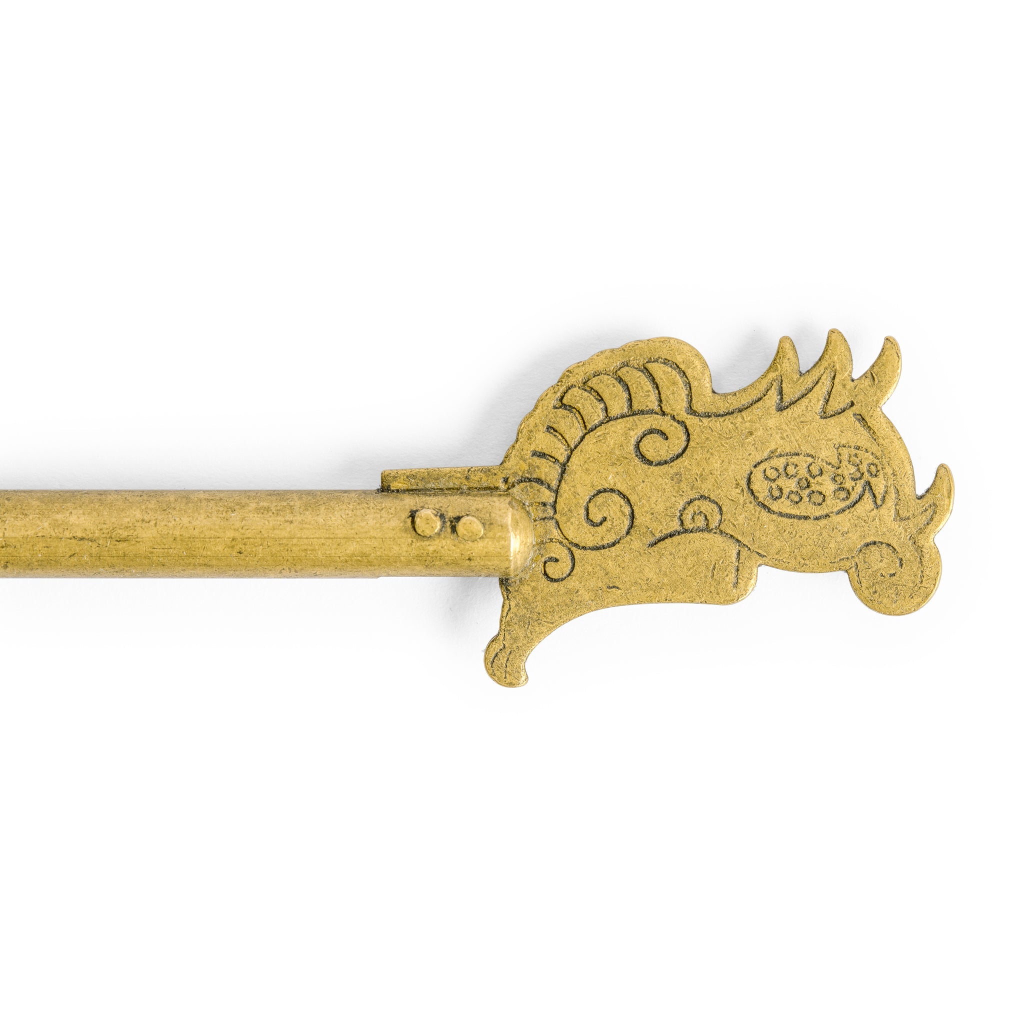 Dragon Key Pins 4.7" - Set of 2-Chinese Brass Hardware