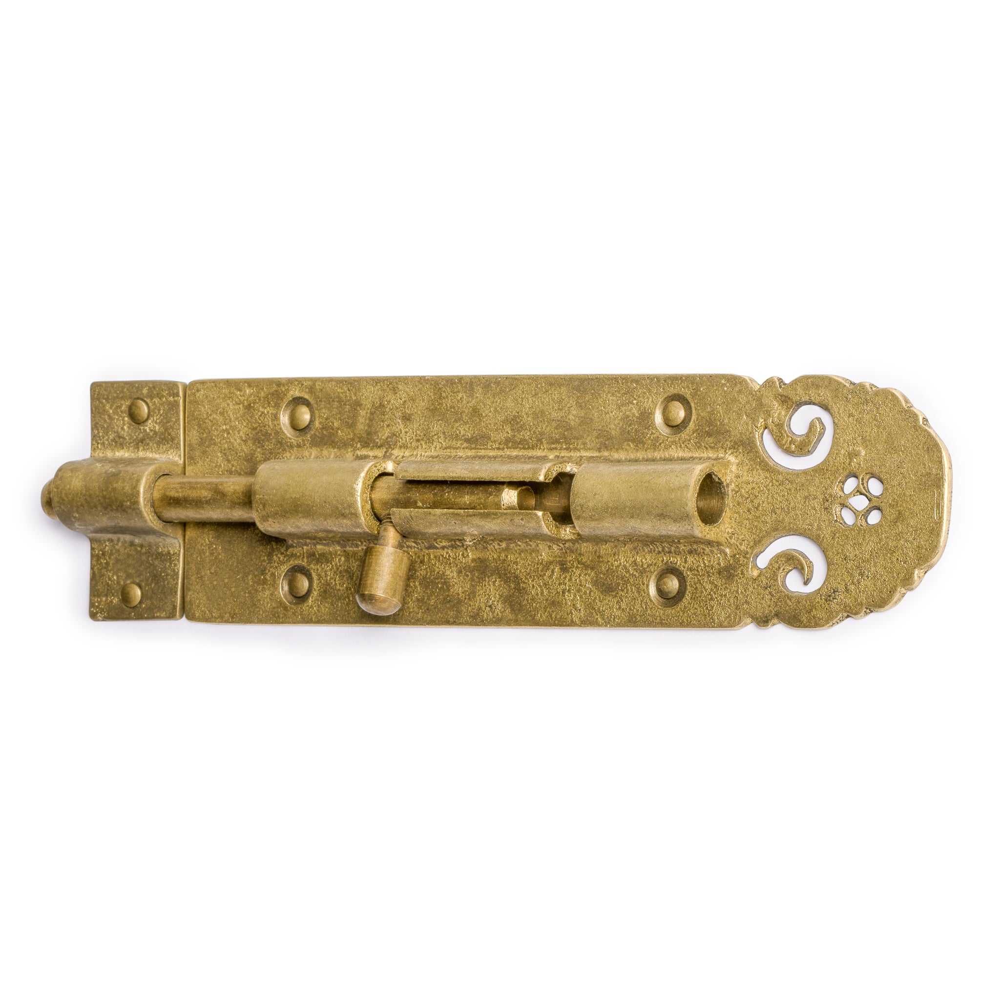 Flush Slide Lock Bolt Receiver Latch 6.75"-Chinese Brass Hardware