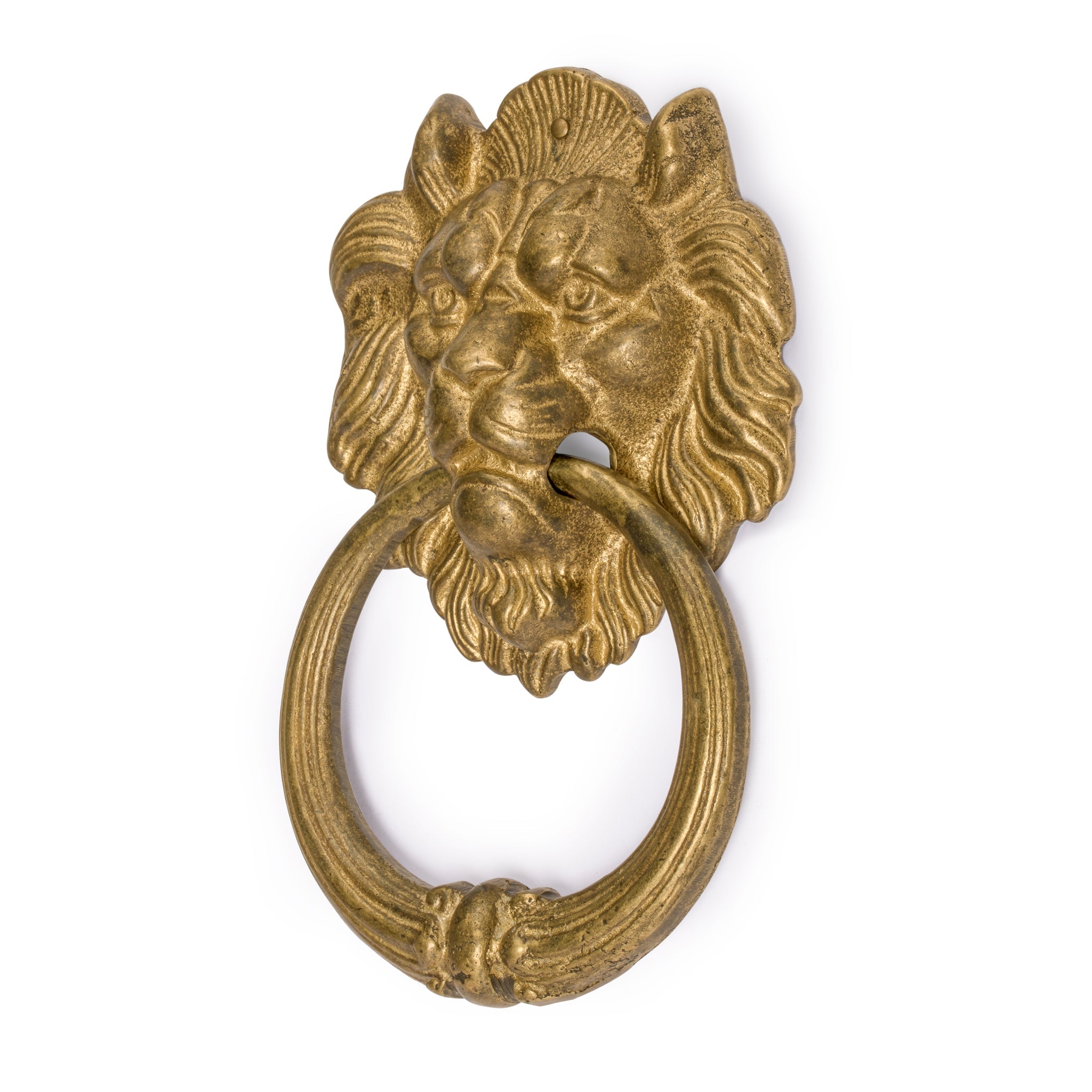 Frowning Lion Pull 7.1"-Chinese Brass Hardware