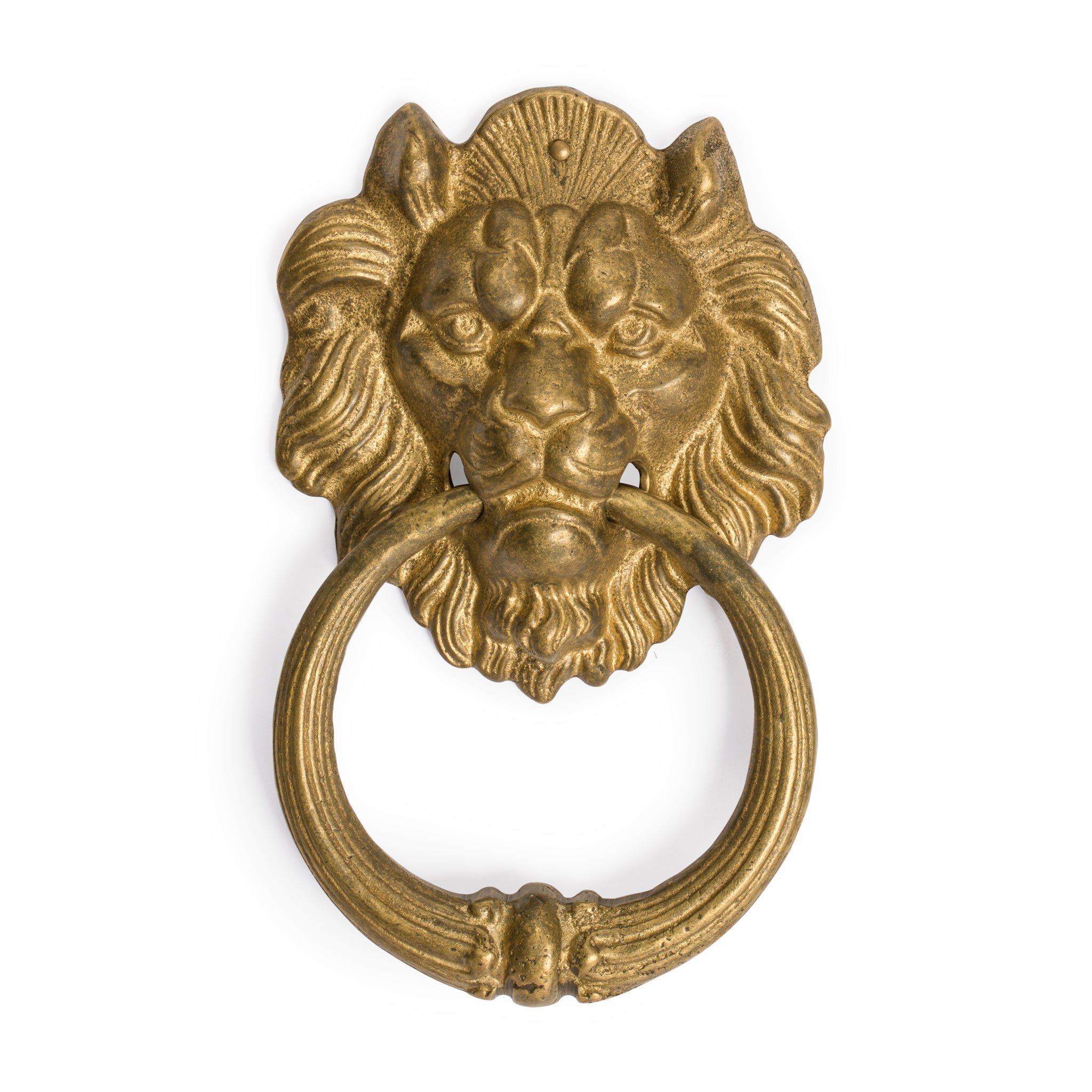 Frowning Lion Pull 7.1"-Chinese Brass Hardware