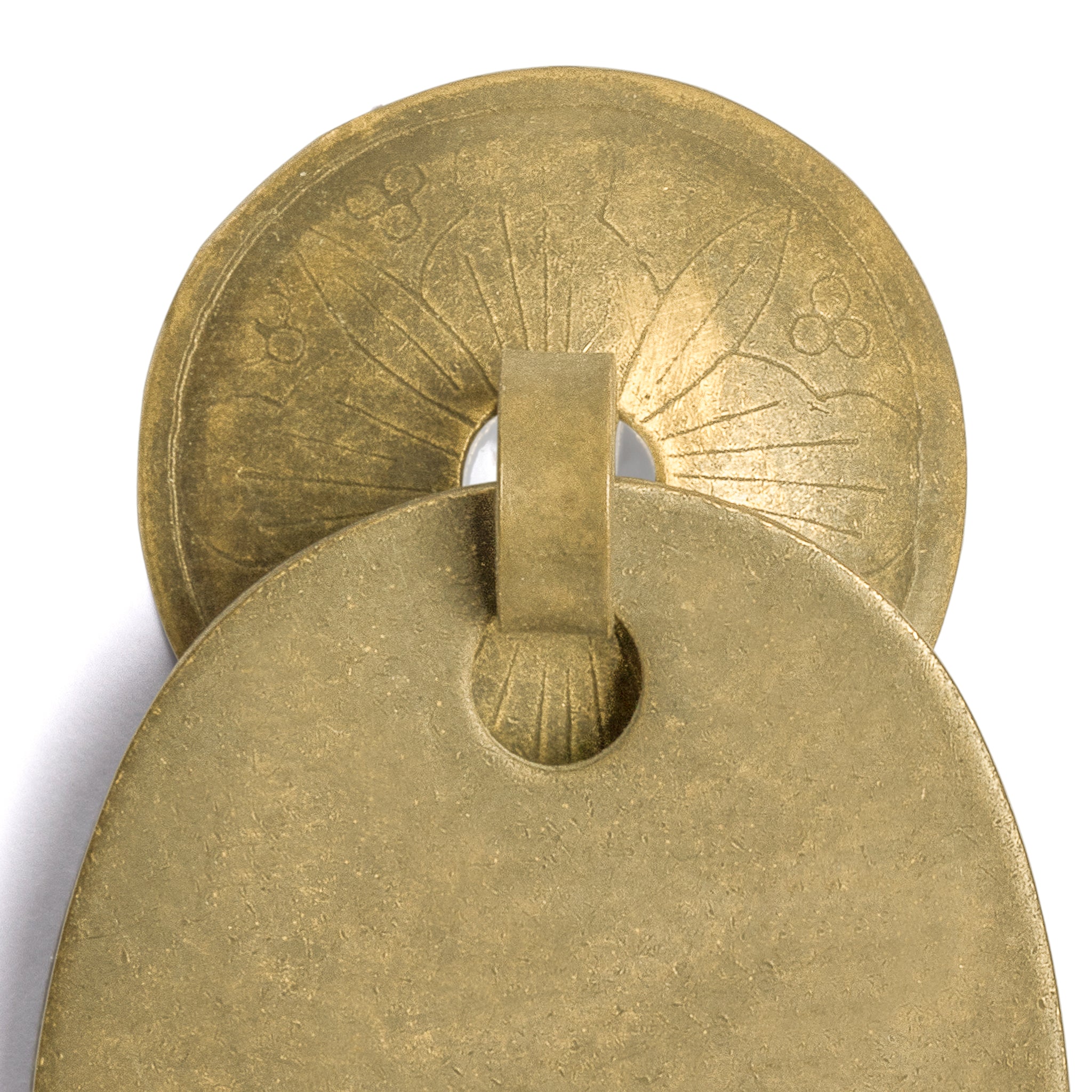 Golden Egg Pulls 3" - Set of 2-Chinese Brass Hardware