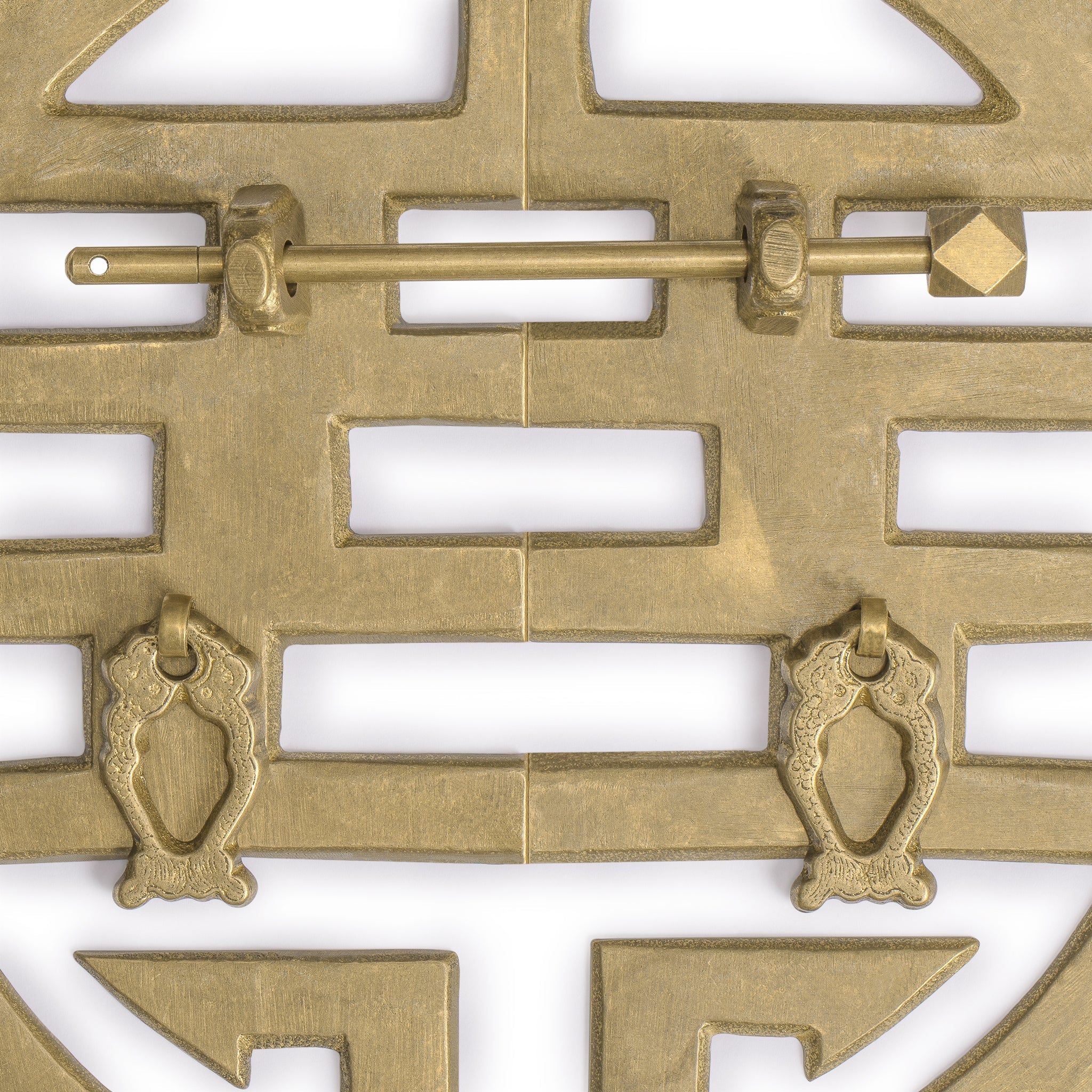 Happiness Character Cabinet Face Plate 9.6"-Chinese Brass Hardware