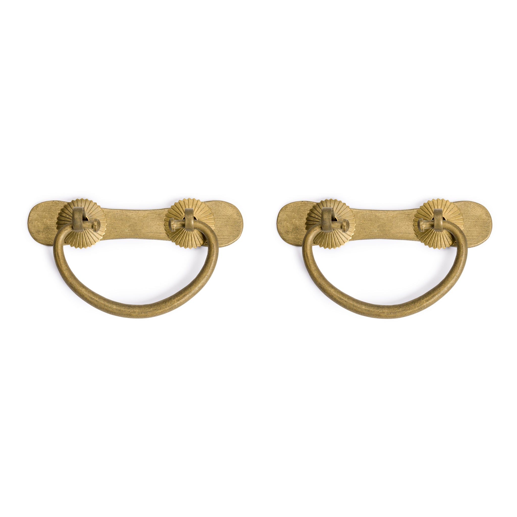 Hollow Bone Pulls - Set of 2-Chinese Brass Hardware