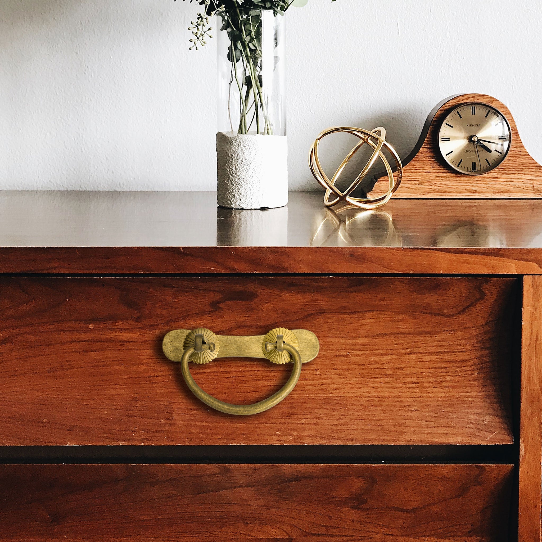 Hollow Bone Pulls - Set of 2-Chinese Brass Hardware