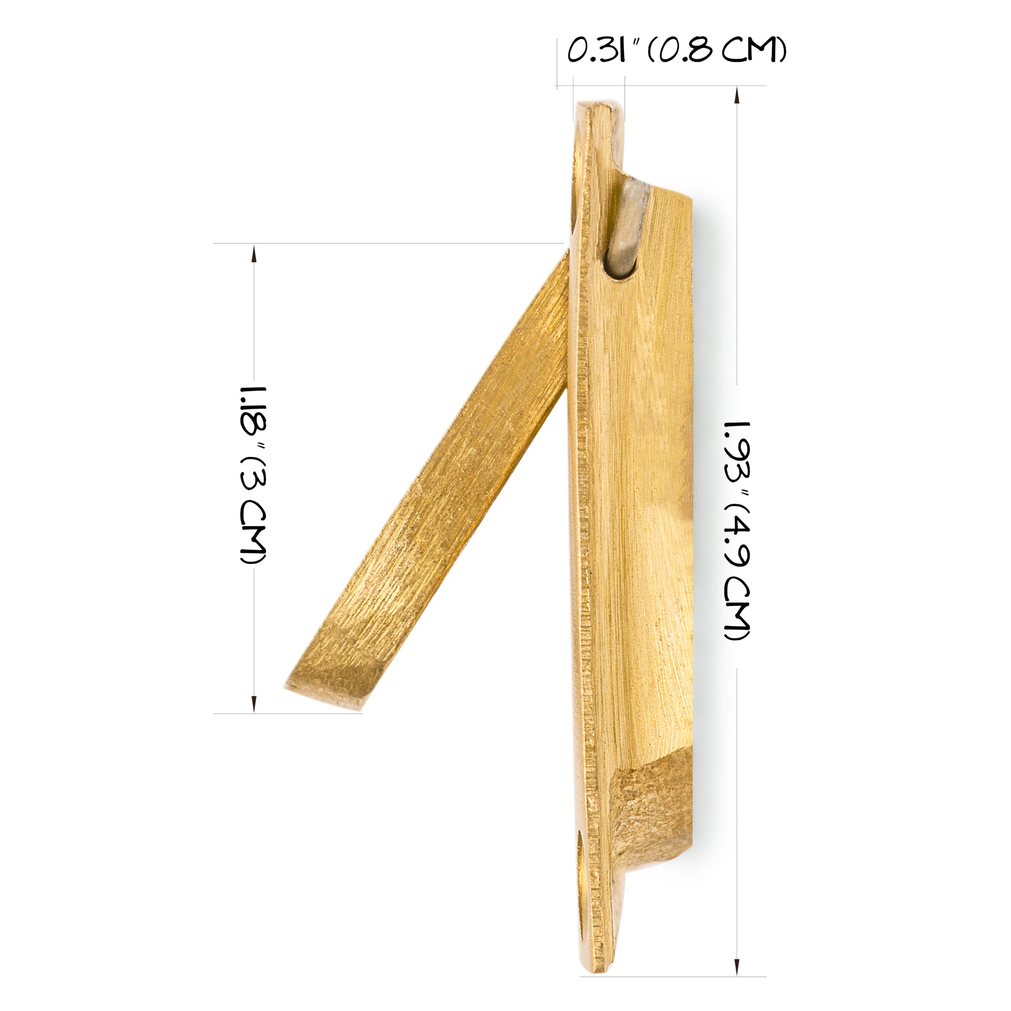 Inlaid Box Drawer Handles 2.7" - Set of 2-Chinese Brass Hardware