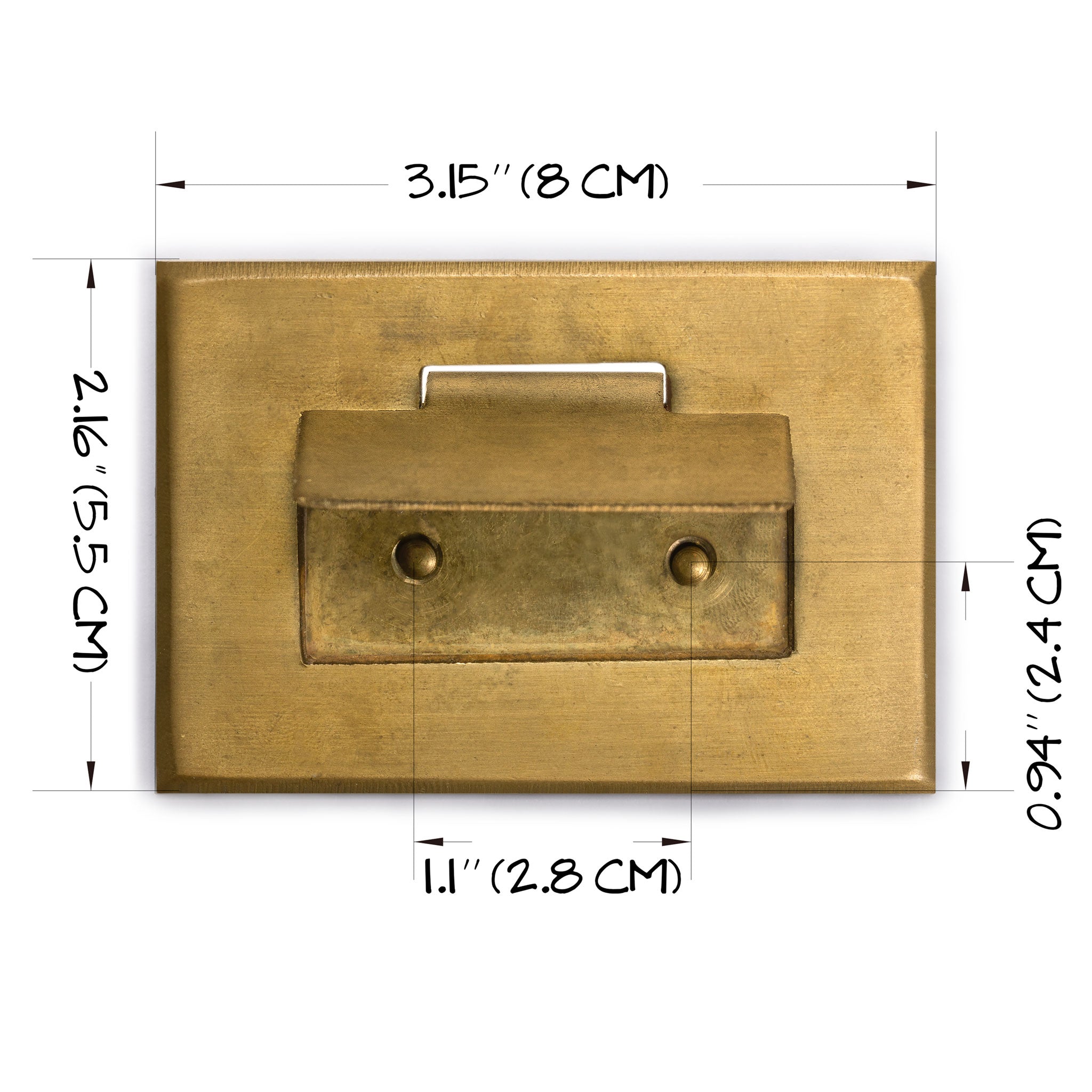 Inlay Box Pulls 3" - Set of 2-Chinese Brass Hardware