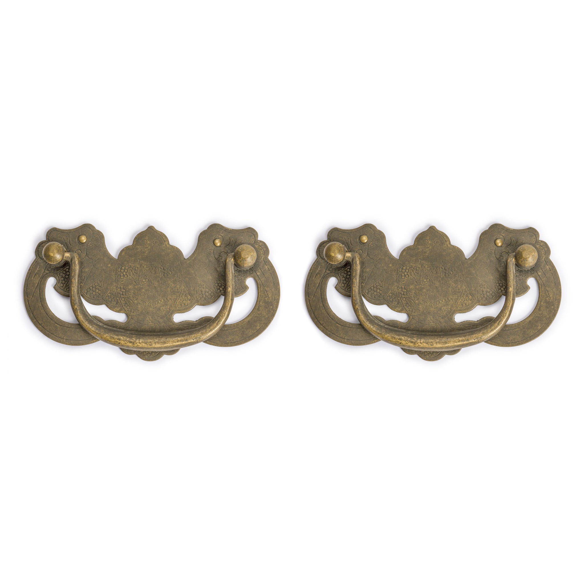 Midnight Bat Pulls 4.1" - Set of 2-Chinese Brass Hardware