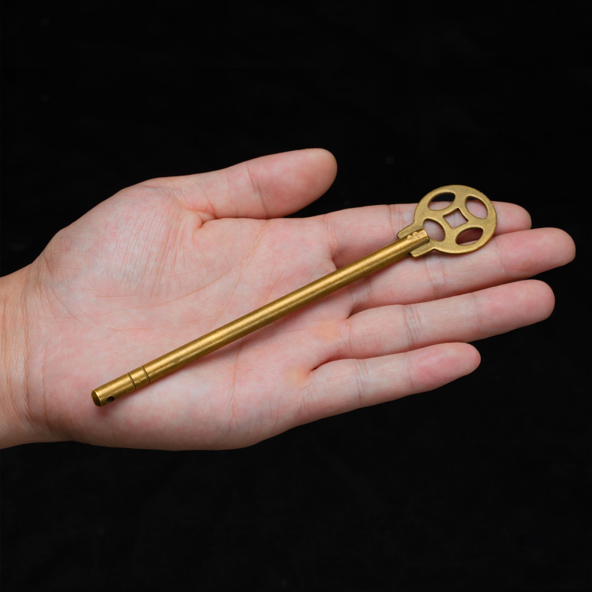 Money Coin Key 5.75" - Set of 2-Chinese Brass Hardware