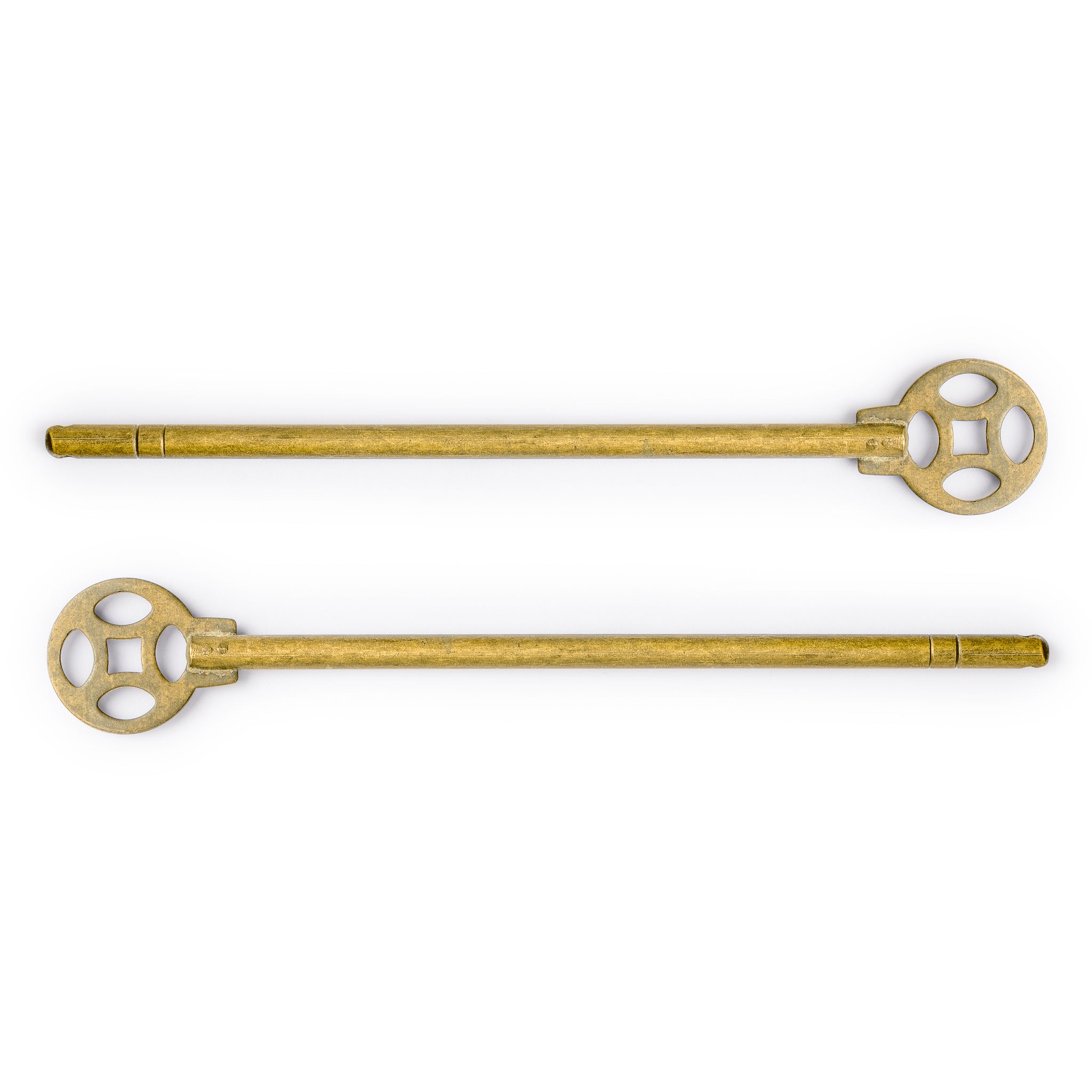 Money Coin Key 6.7" - Set of 2-Chinese Brass Hardware