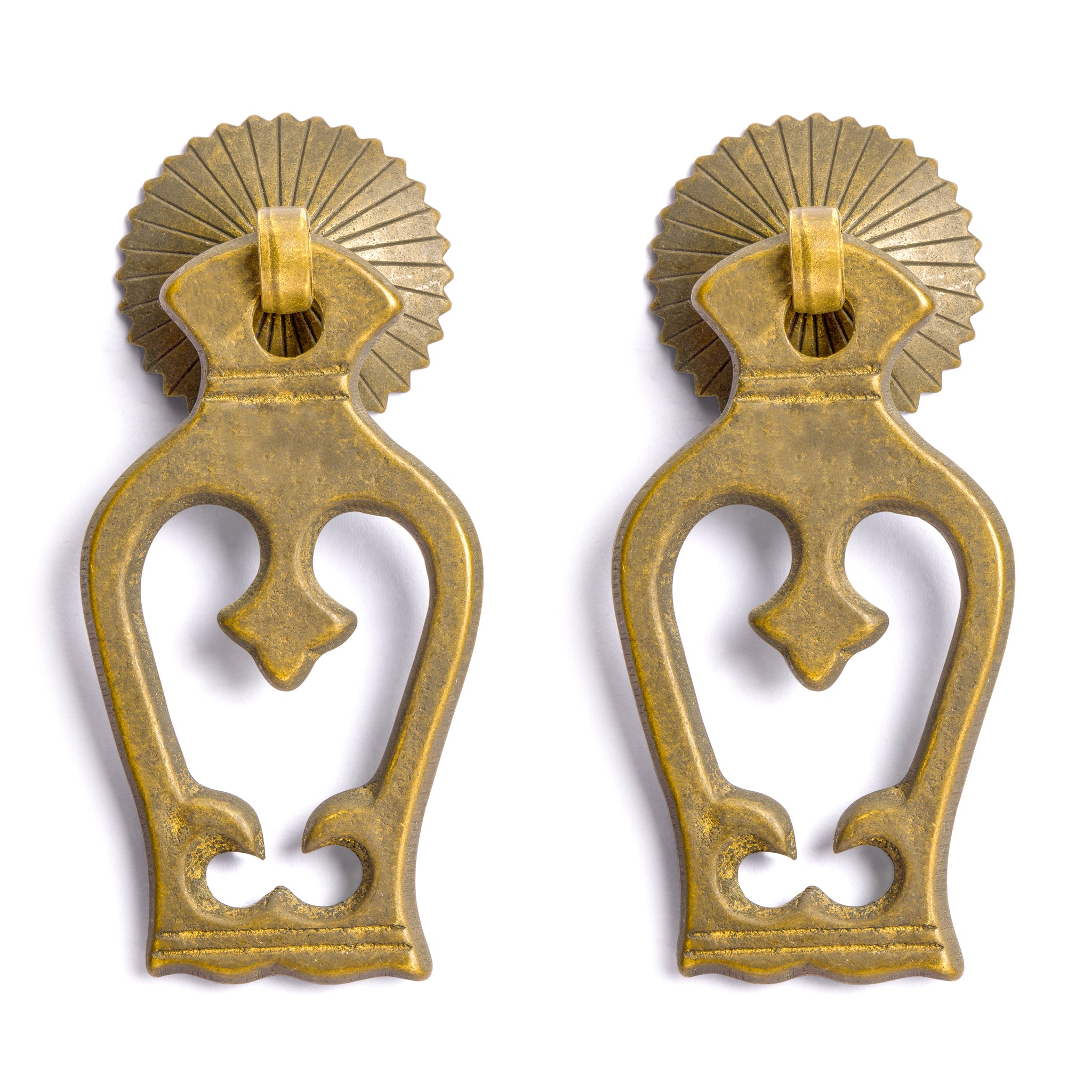 Monk's Washing Bowl Pulls 2.6" - Set of 2-Chinese Brass Hardware