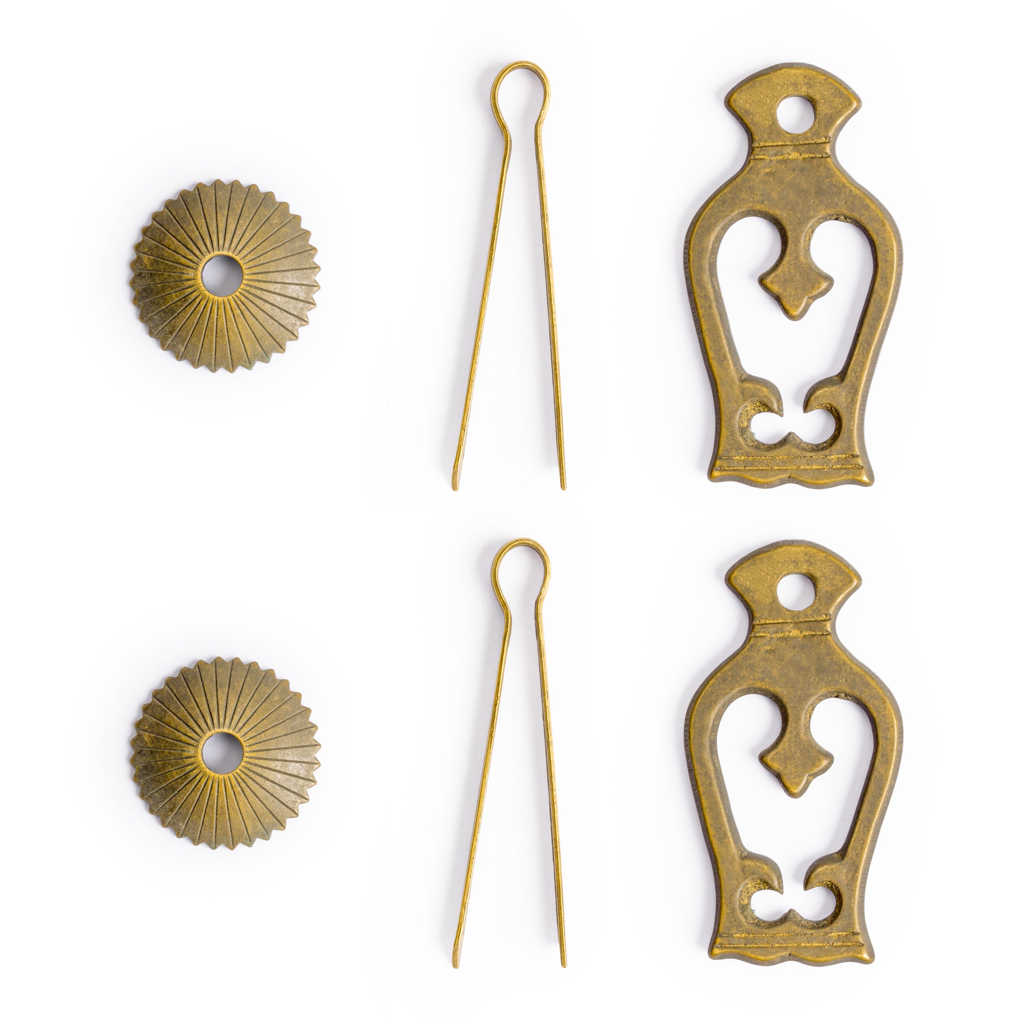 Monk's Washing Bowl Pulls 2.6" - Set of 2-Chinese Brass Hardware