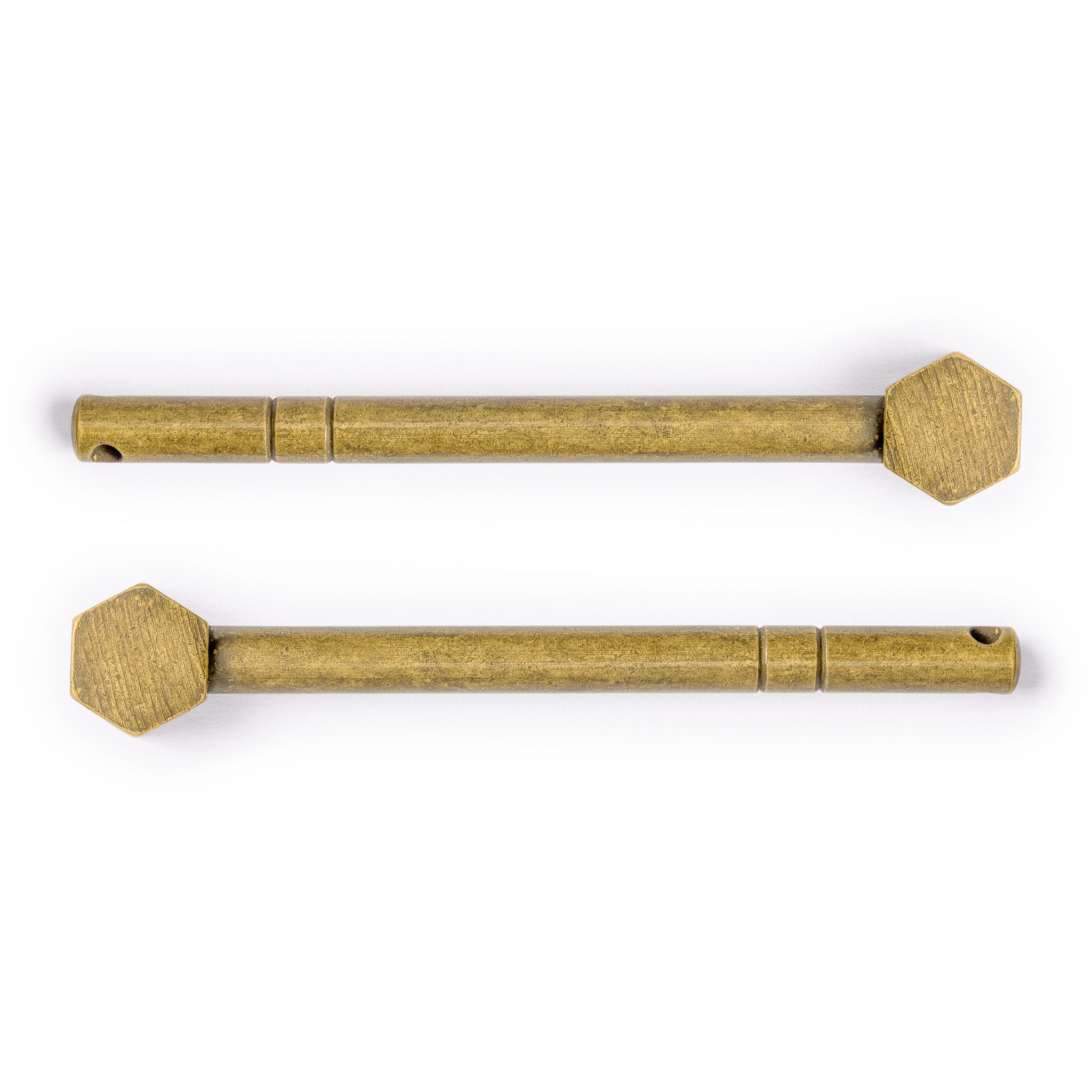 Octagonal Key Pins 2.4" - Set of 2-Chinese Brass Hardware