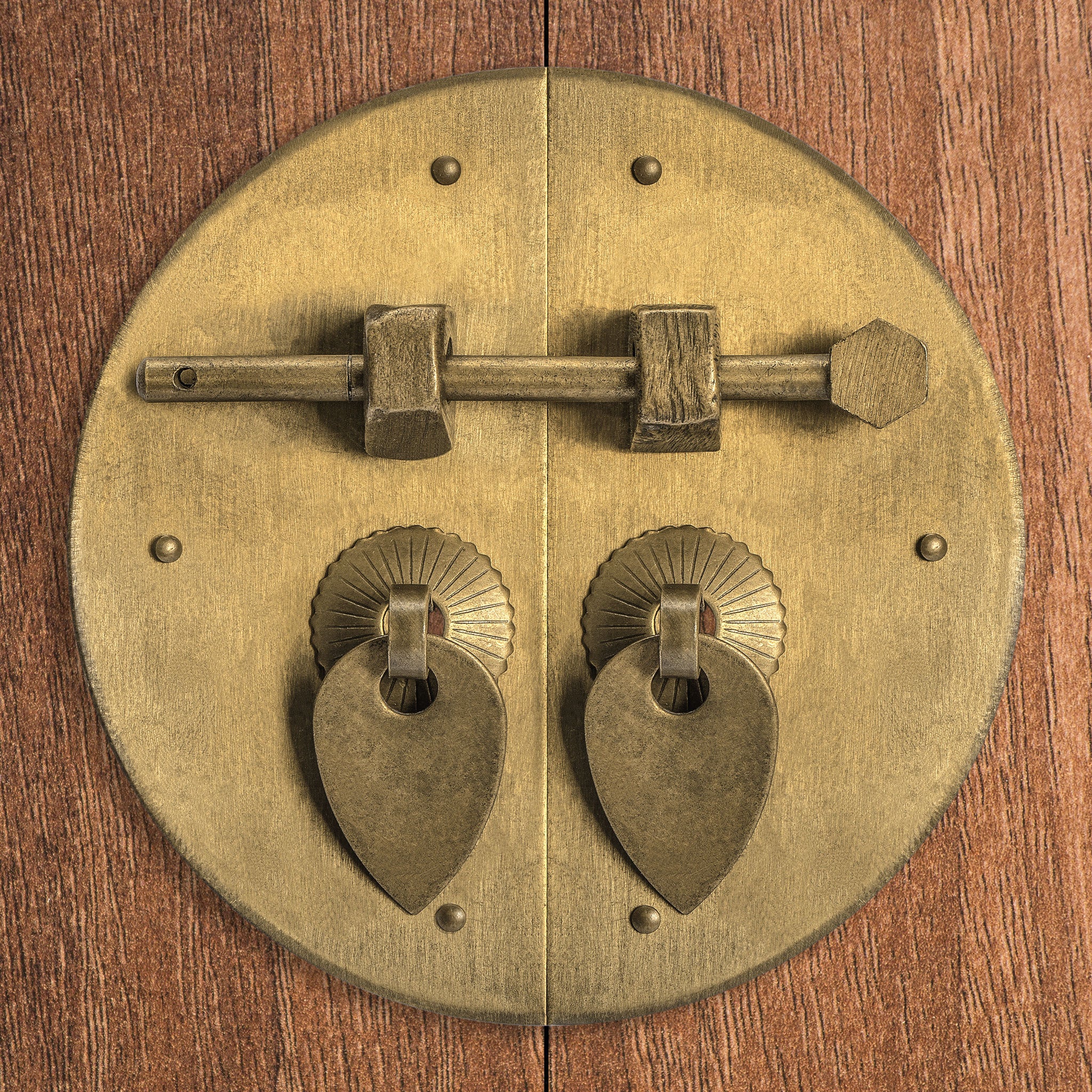 Octagonal Key Pins 2.4" - Set of 2-Chinese Brass Hardware