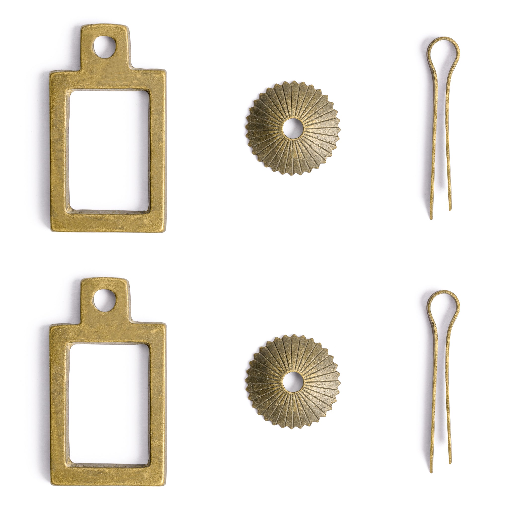 Picture Frame Pulls 2.6" - Set of 2-Chinese Brass Hardware