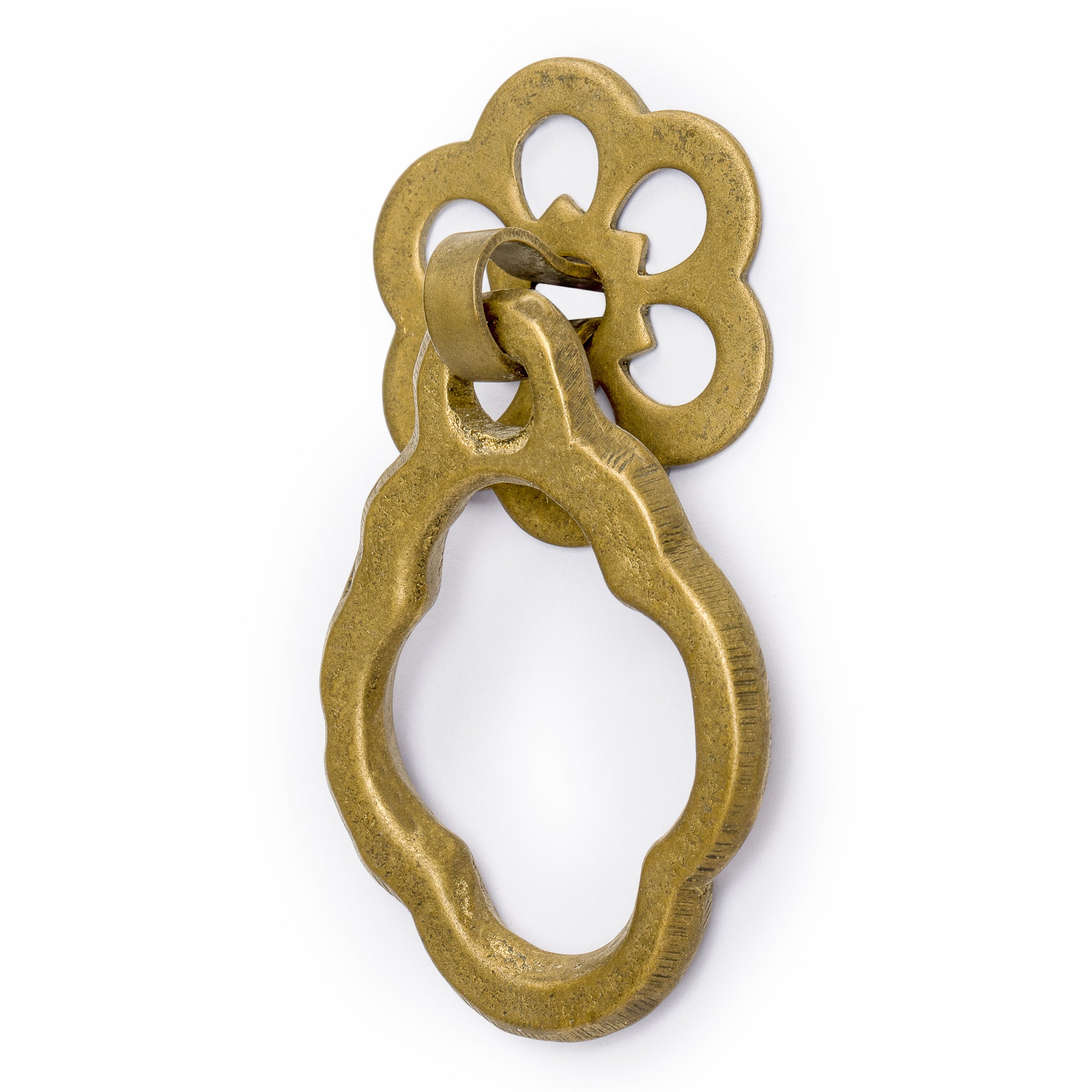 Plum Flower Pulls - 1.9" - Set of 2-Chinese Brass Hardware