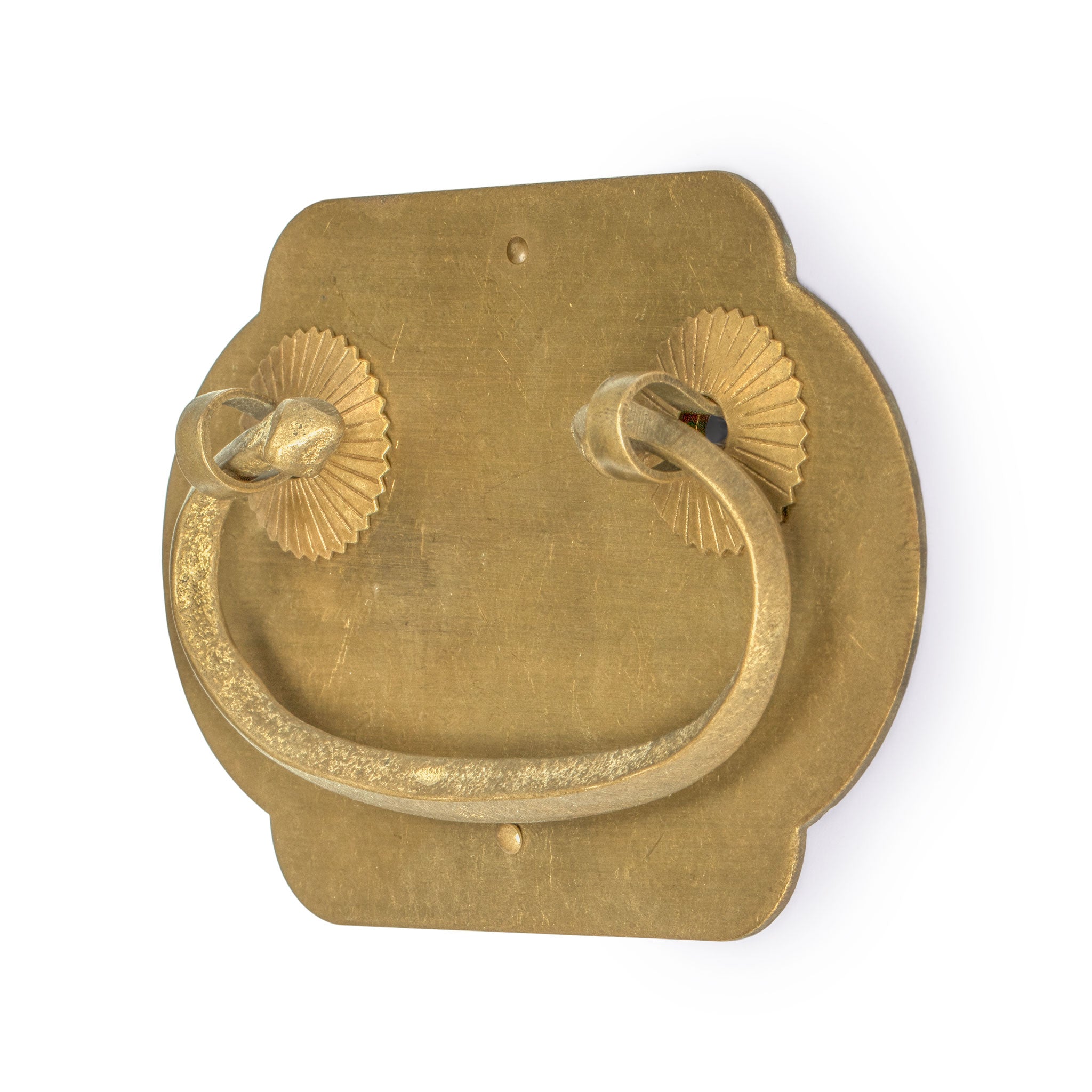 “Prosperity” Brass Drawer Pulls 4 x 2.7” - Set of 2-Chinese Brass Hardware