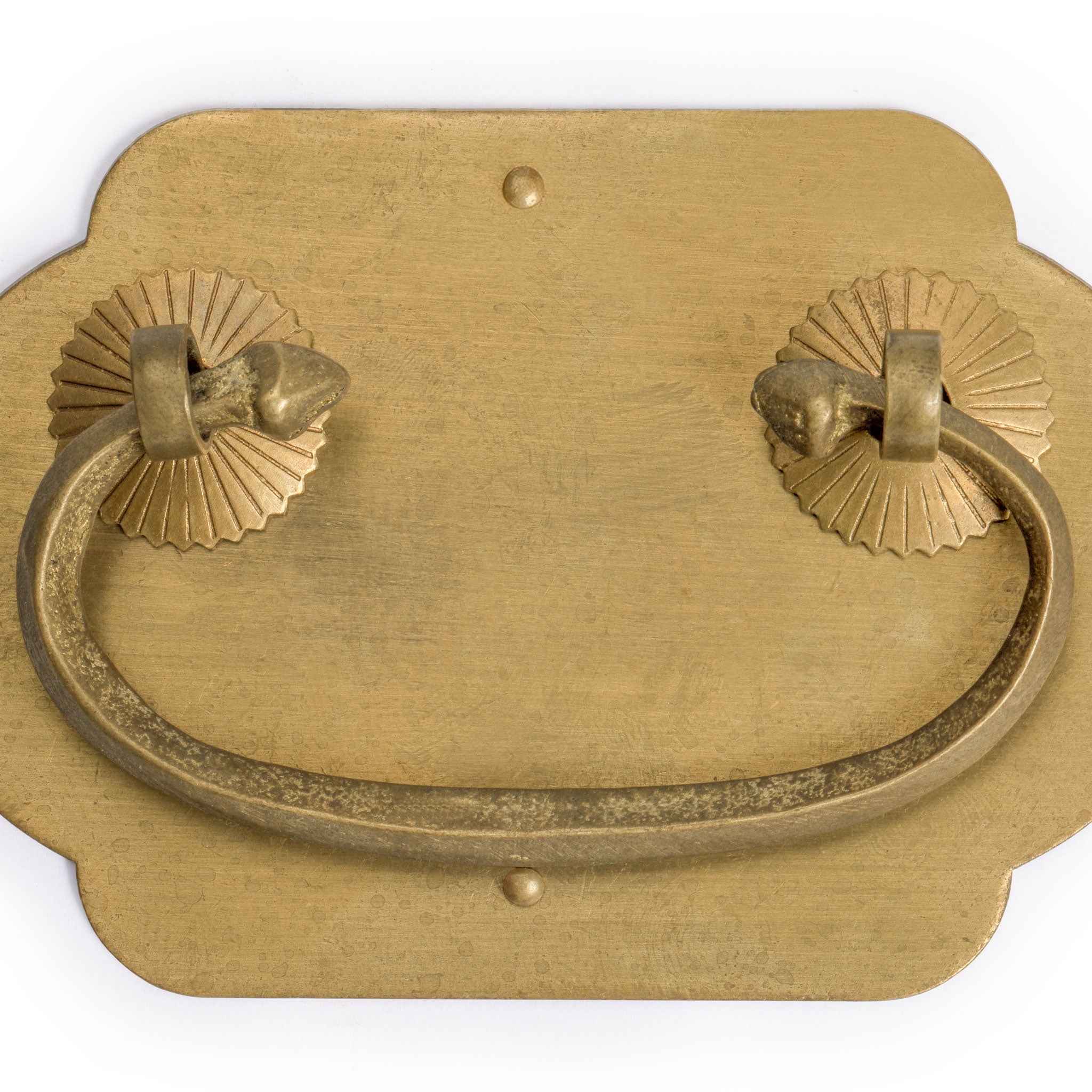 “Prosperity” Brass Drawer Pulls 4 x 2.7” - Set of 2-Chinese Brass Hardware