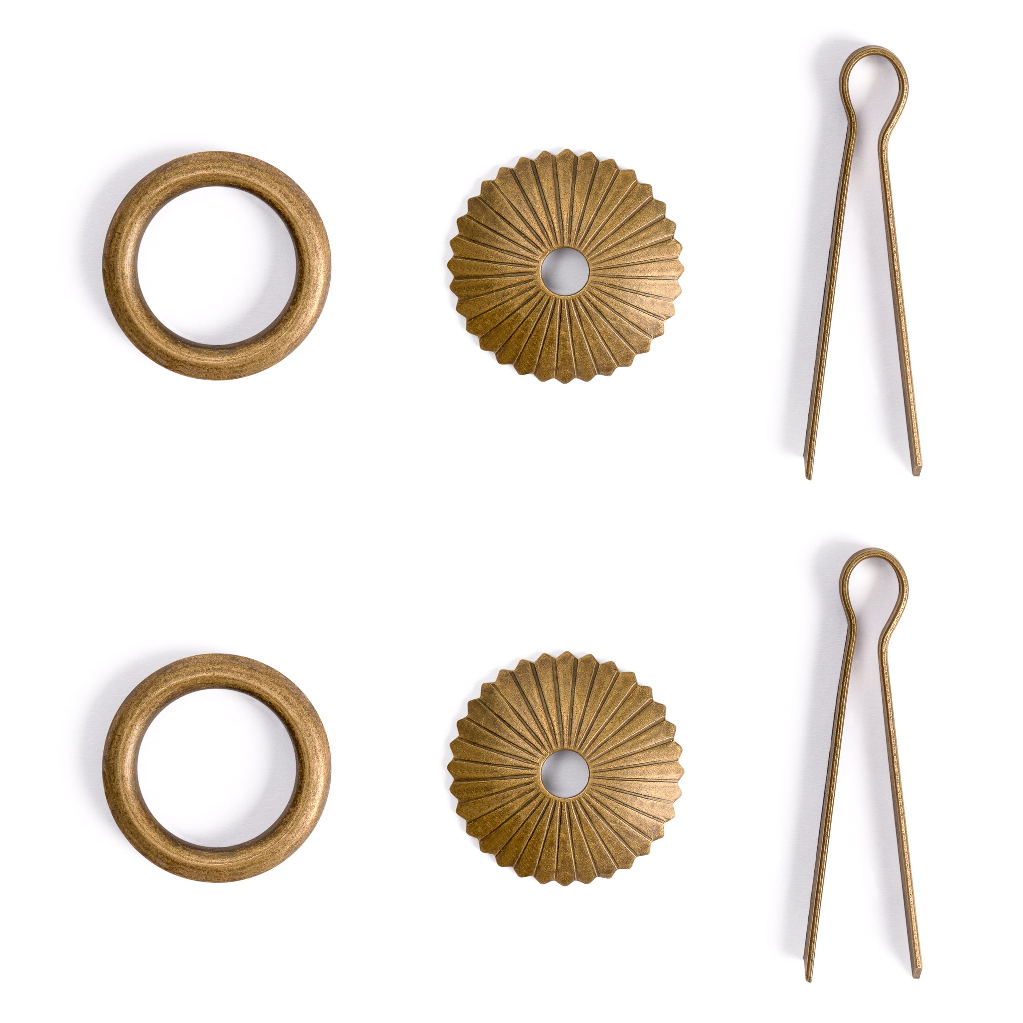 Ring Pulls 1.2" - Set of 2-Chinese Brass Hardware