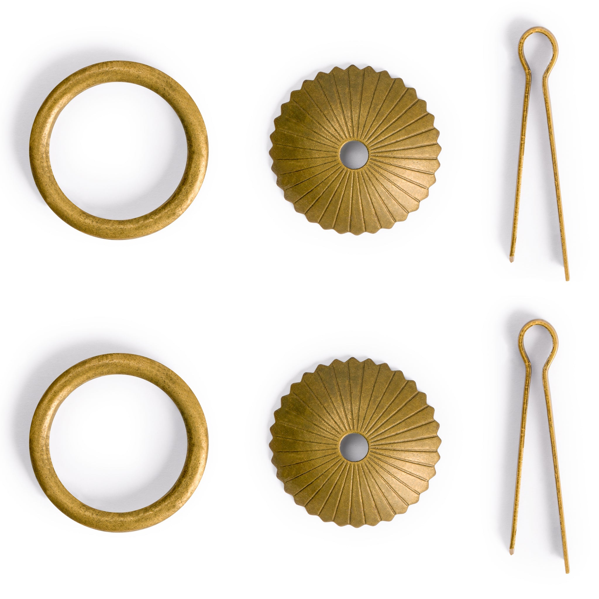 Ring Pulls 1.7" - Set of 2-Chinese Brass Hardware