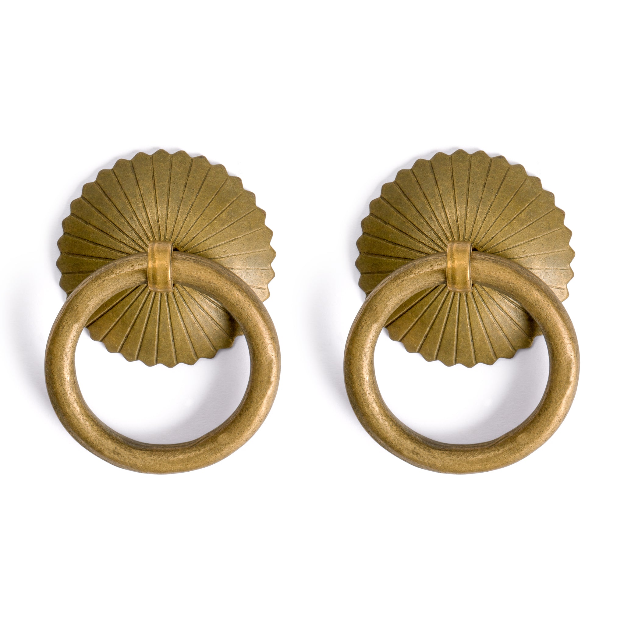 Ring Pulls 2.4" - Set of 2-Chinese Brass Hardware