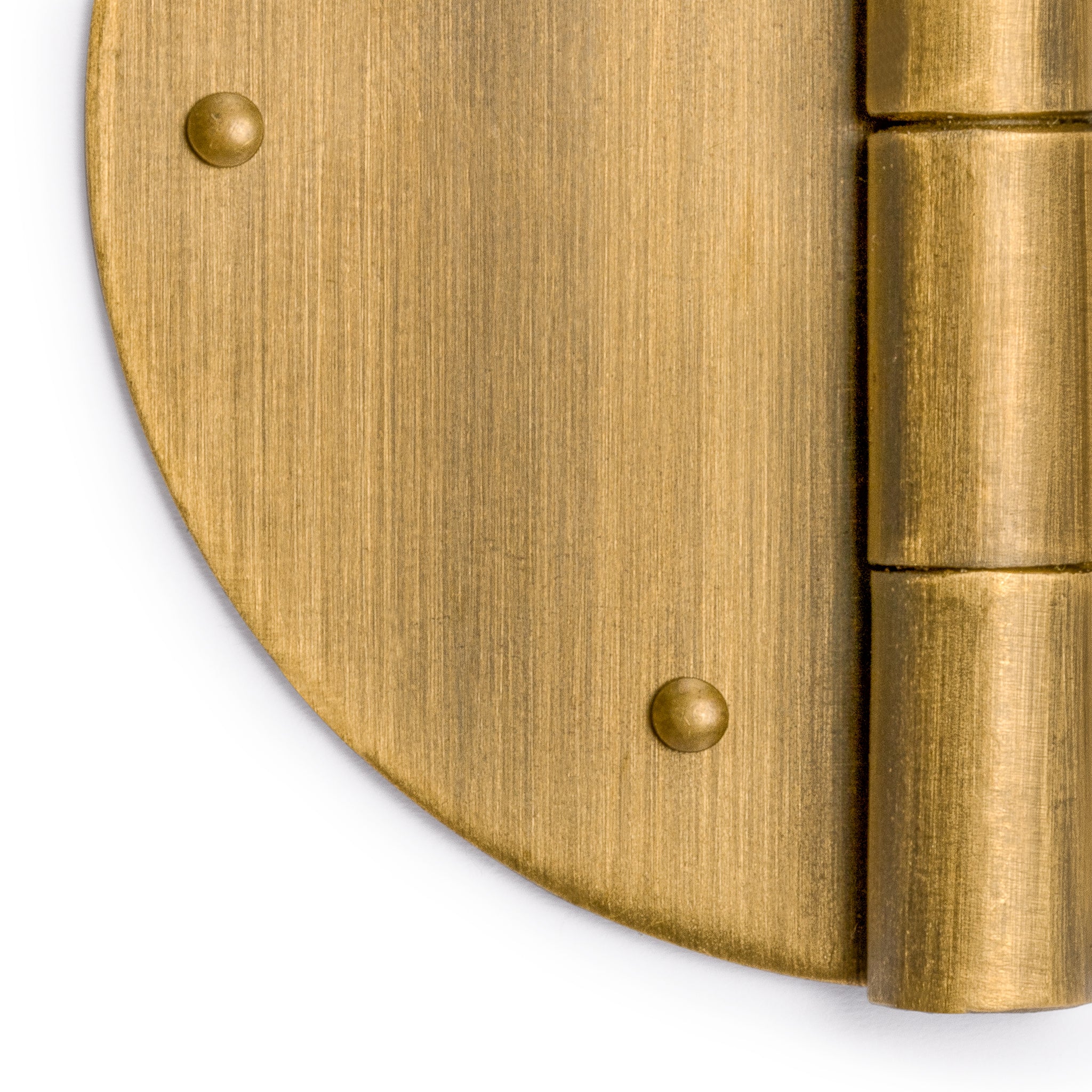 Round Brass Hinges 2.8" - Set of 2-Chinese Brass Hardware