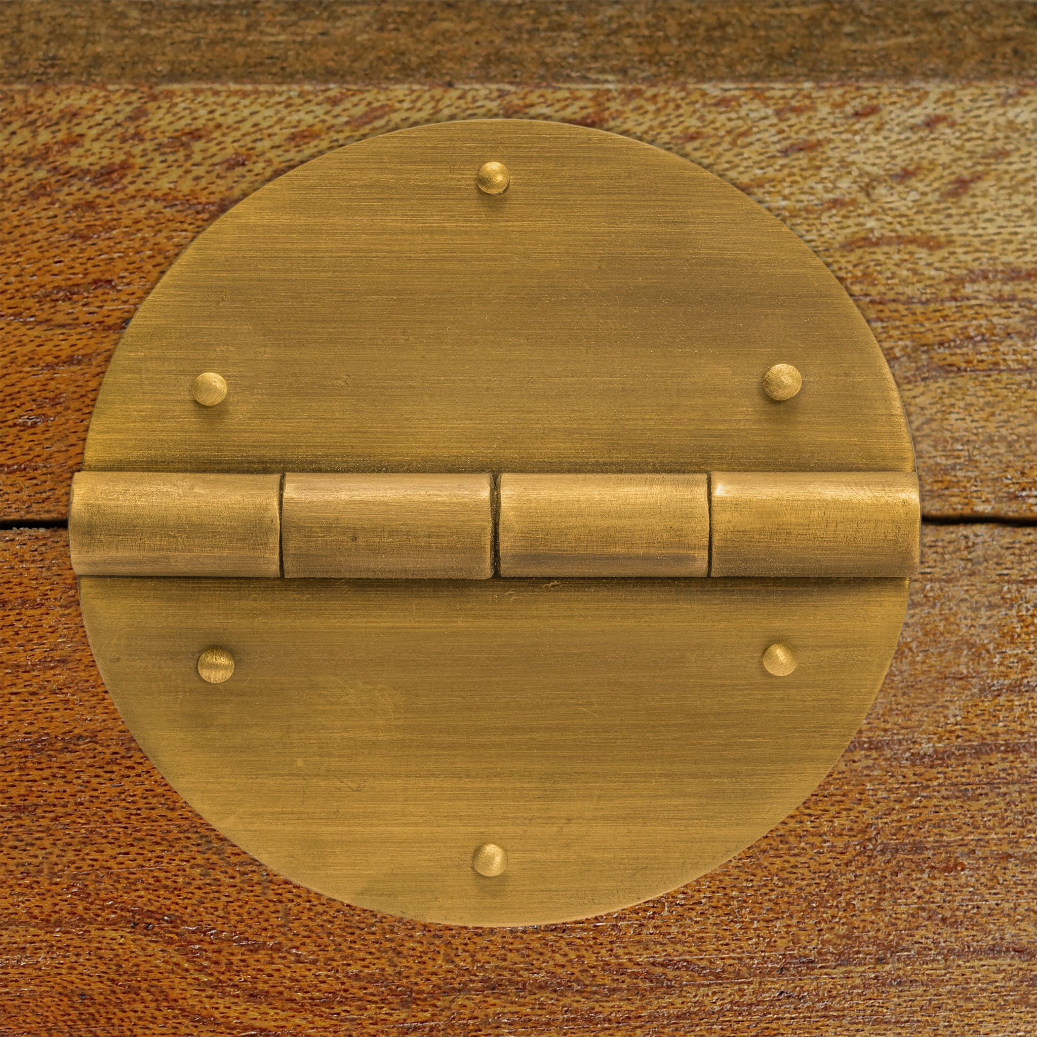 Round Brass Hinges 2.8" - Set of 2-Chinese Brass Hardware