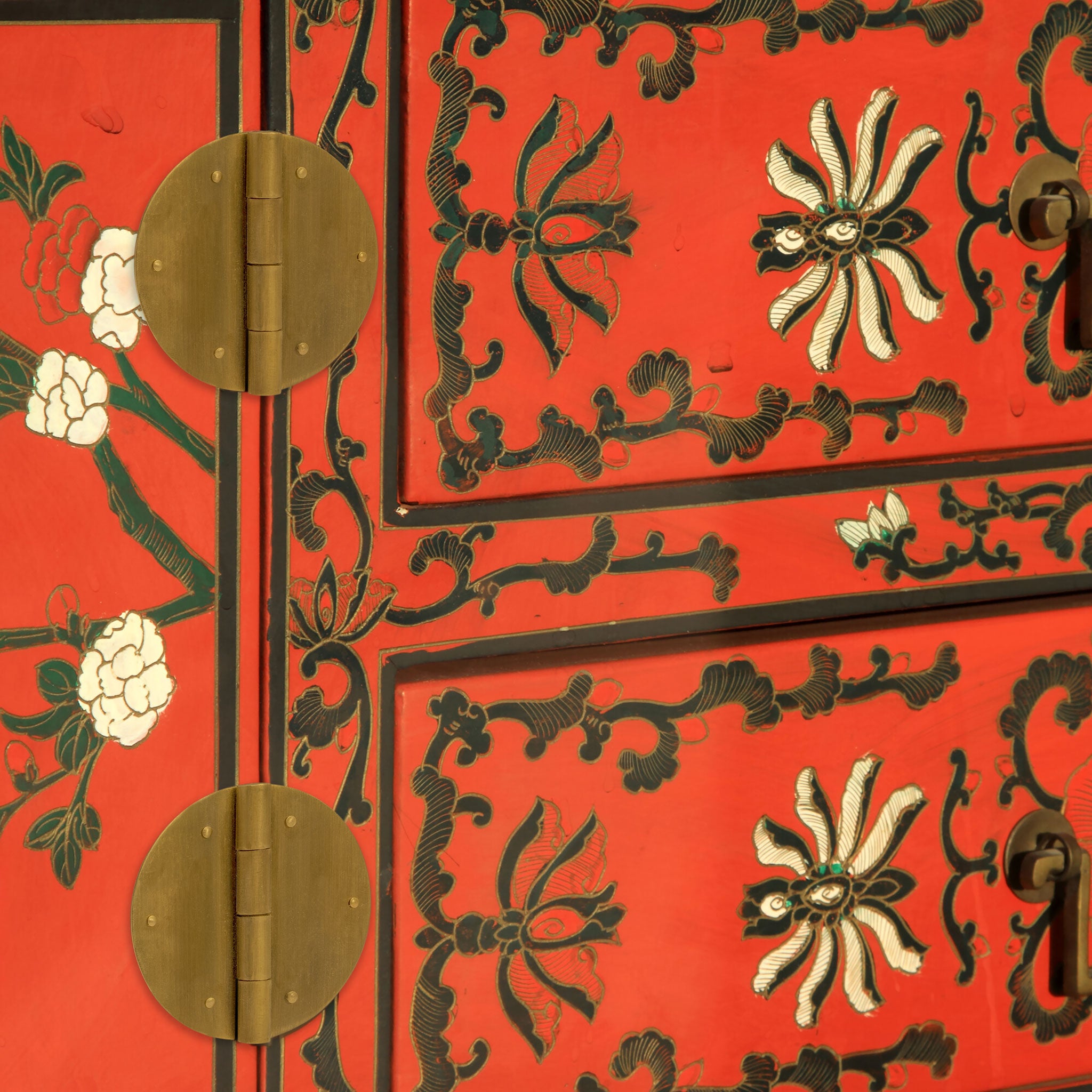 Round Brass Hinges 2.8" - Set of 2-Chinese Brass Hardware