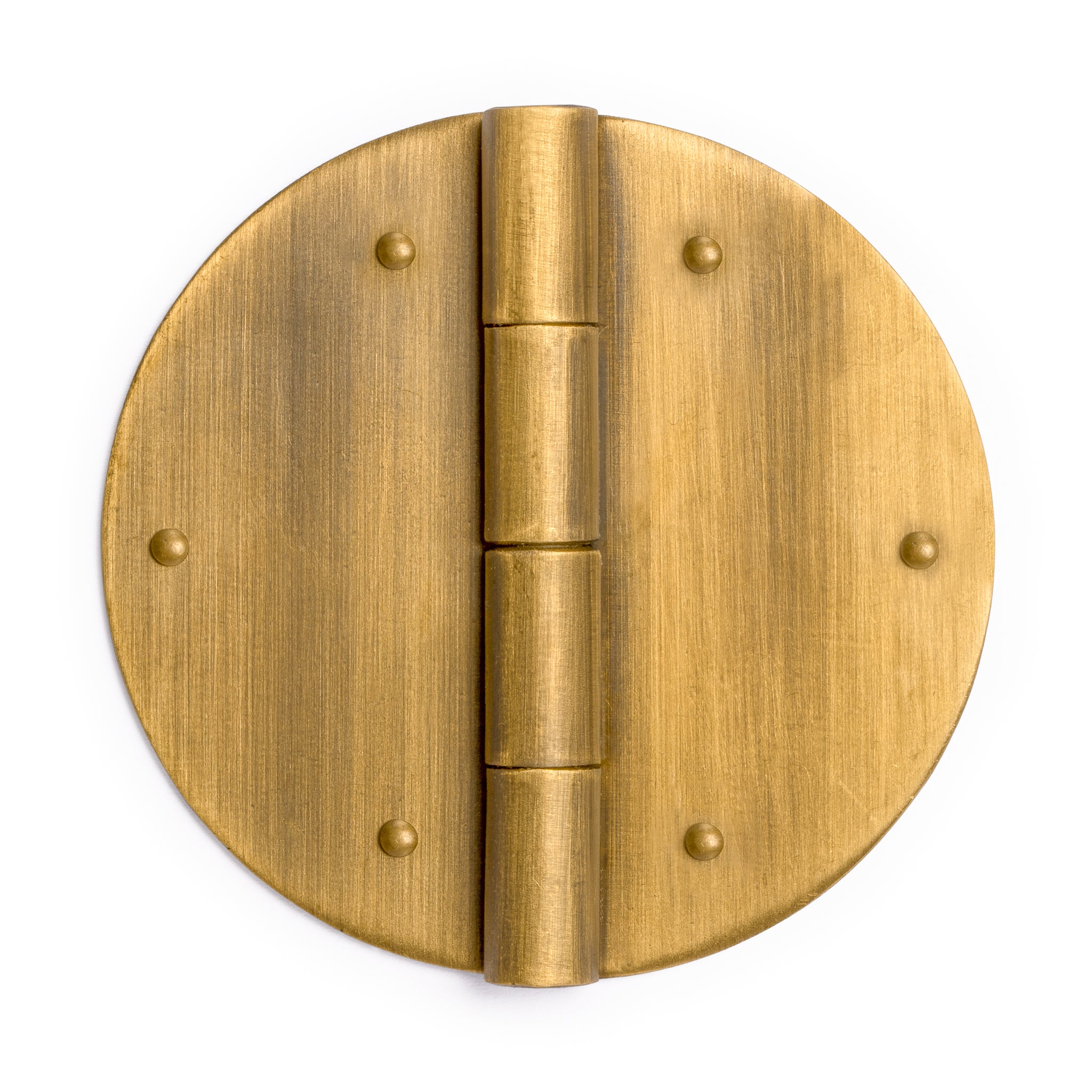 Round Brass Hinges 2.8" - Set of 2-Chinese Brass Hardware