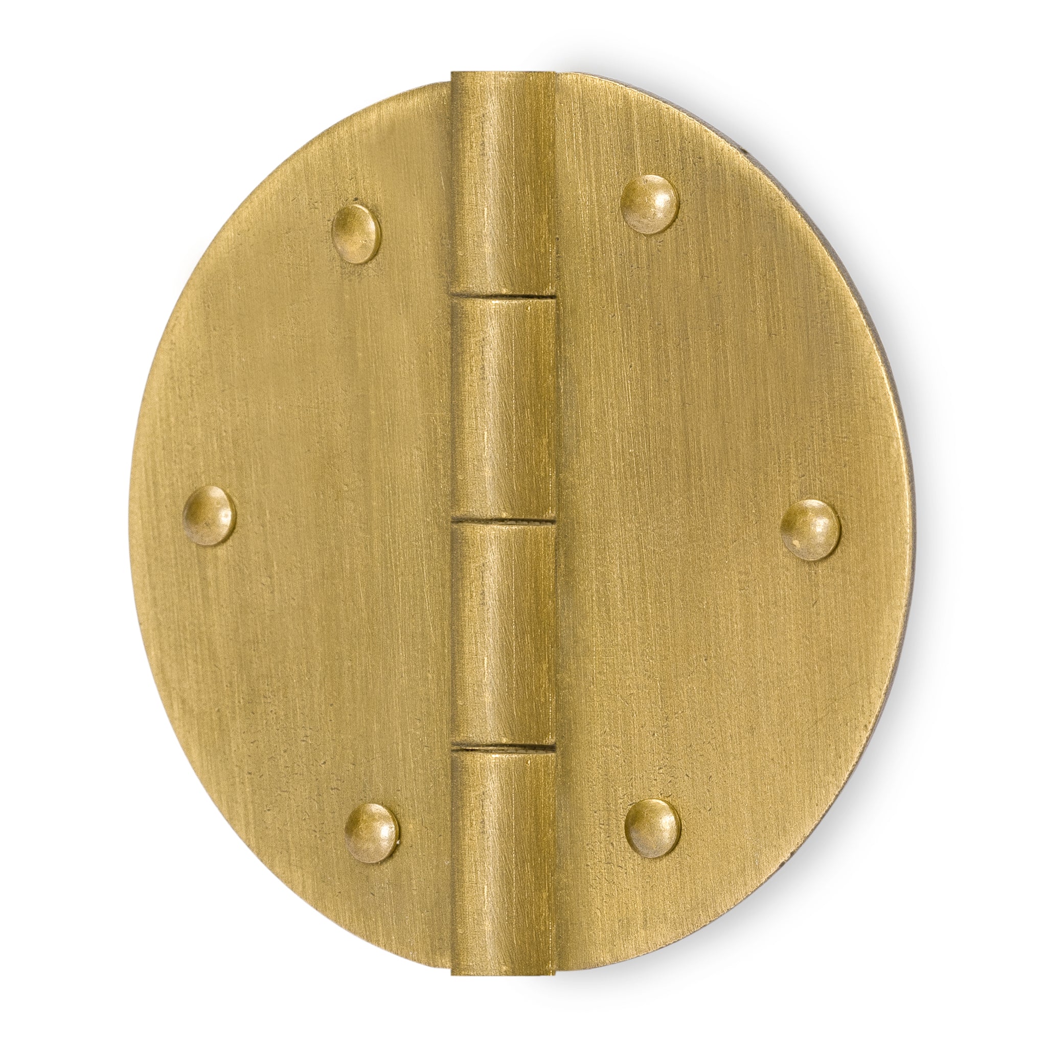 Round Circle Hinge 1-3/4" - Set of 2-Chinese Brass Hardware