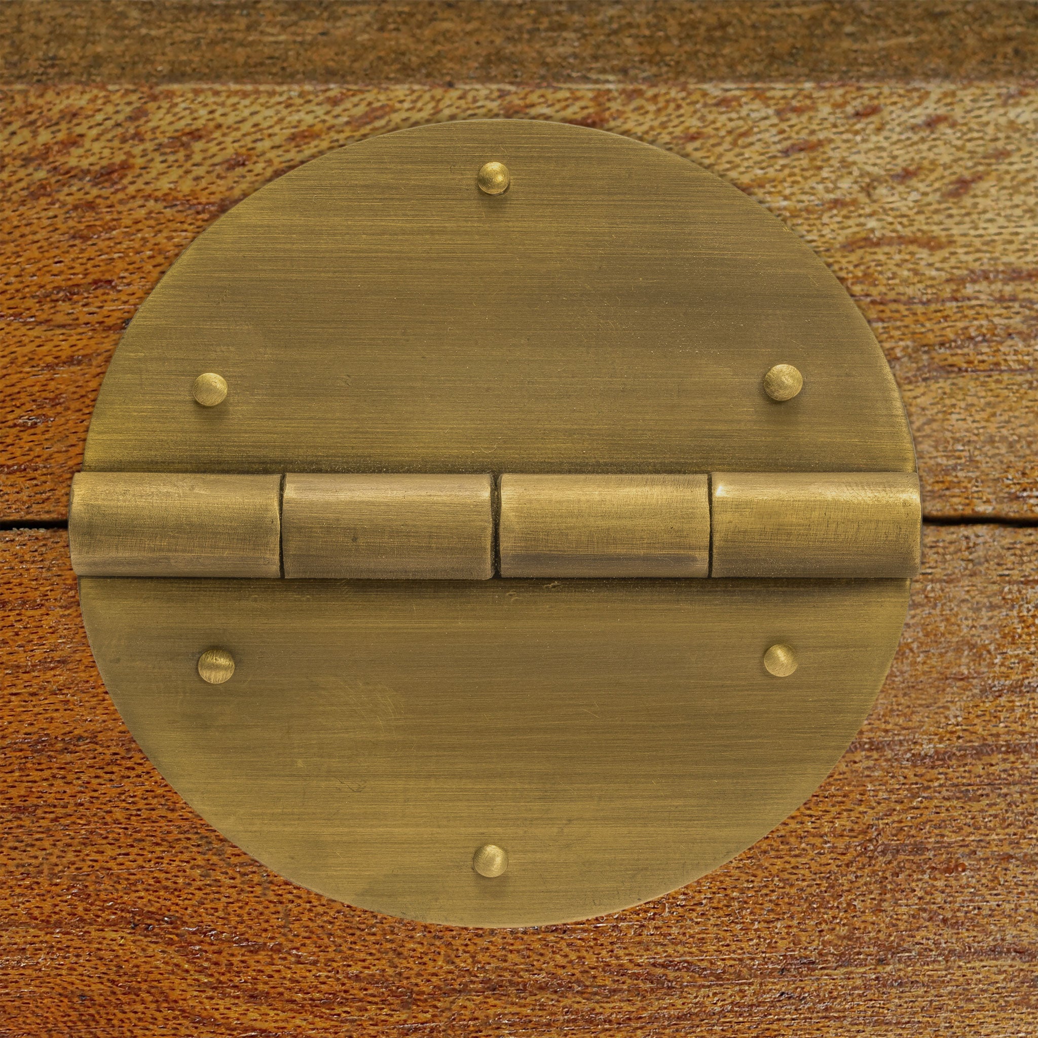 Round Circle Hinge 1-3/4" - Set of 2-Chinese Brass Hardware
