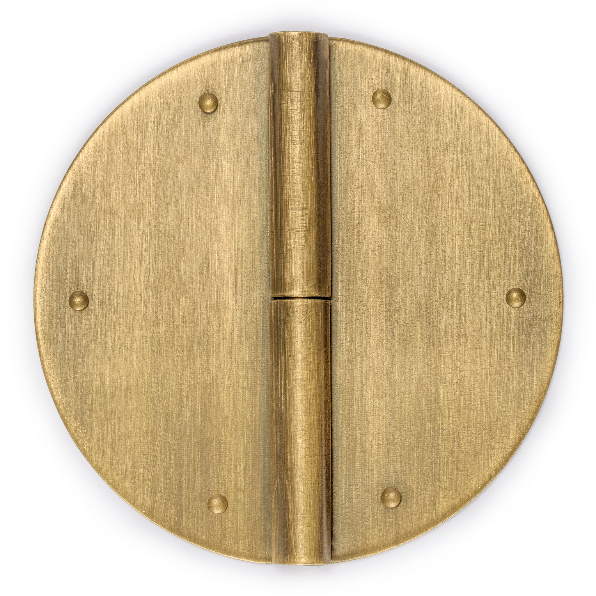 Round Circle Hinge 3.15" - Set of 2-Chinese Brass Hardware
