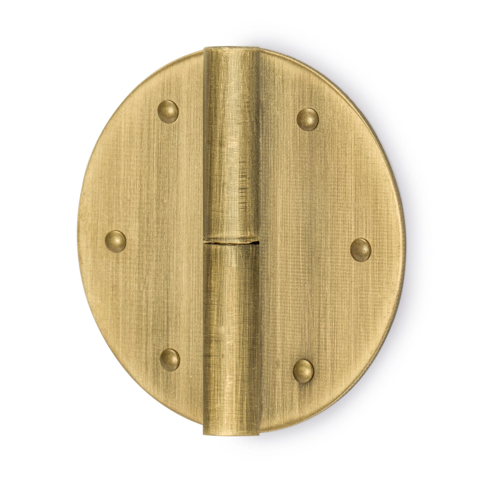 Round Circle Hinges 2" - Set of 2-Chinese Brass Hardware