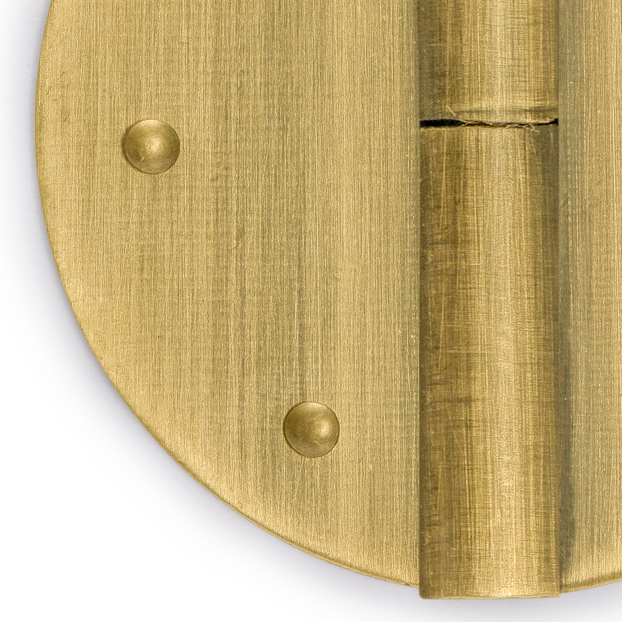 Round Circle Hinges 2" - Set of 2-Chinese Brass Hardware