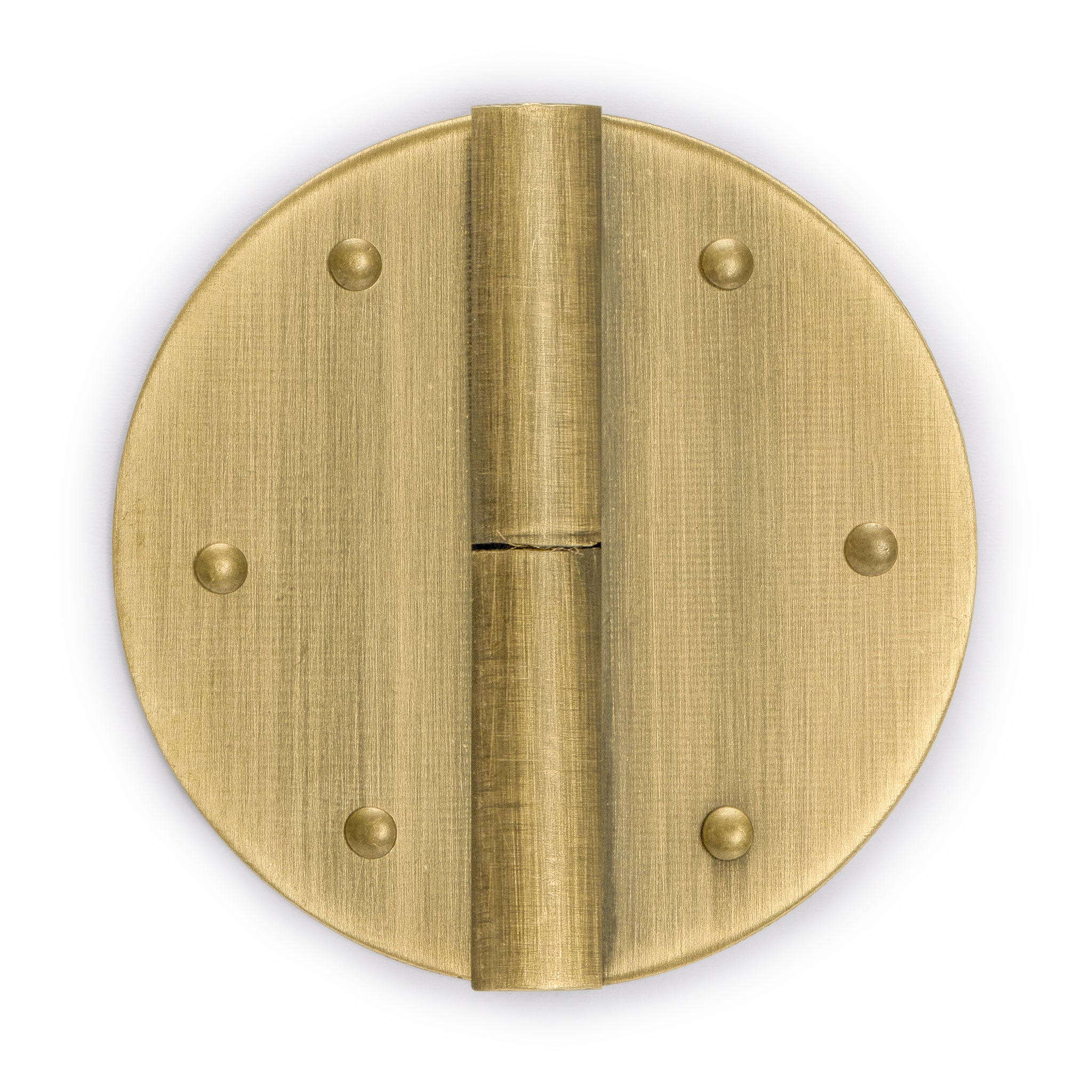 Round Circle Hinges 2" - Set of 2-Chinese Brass Hardware