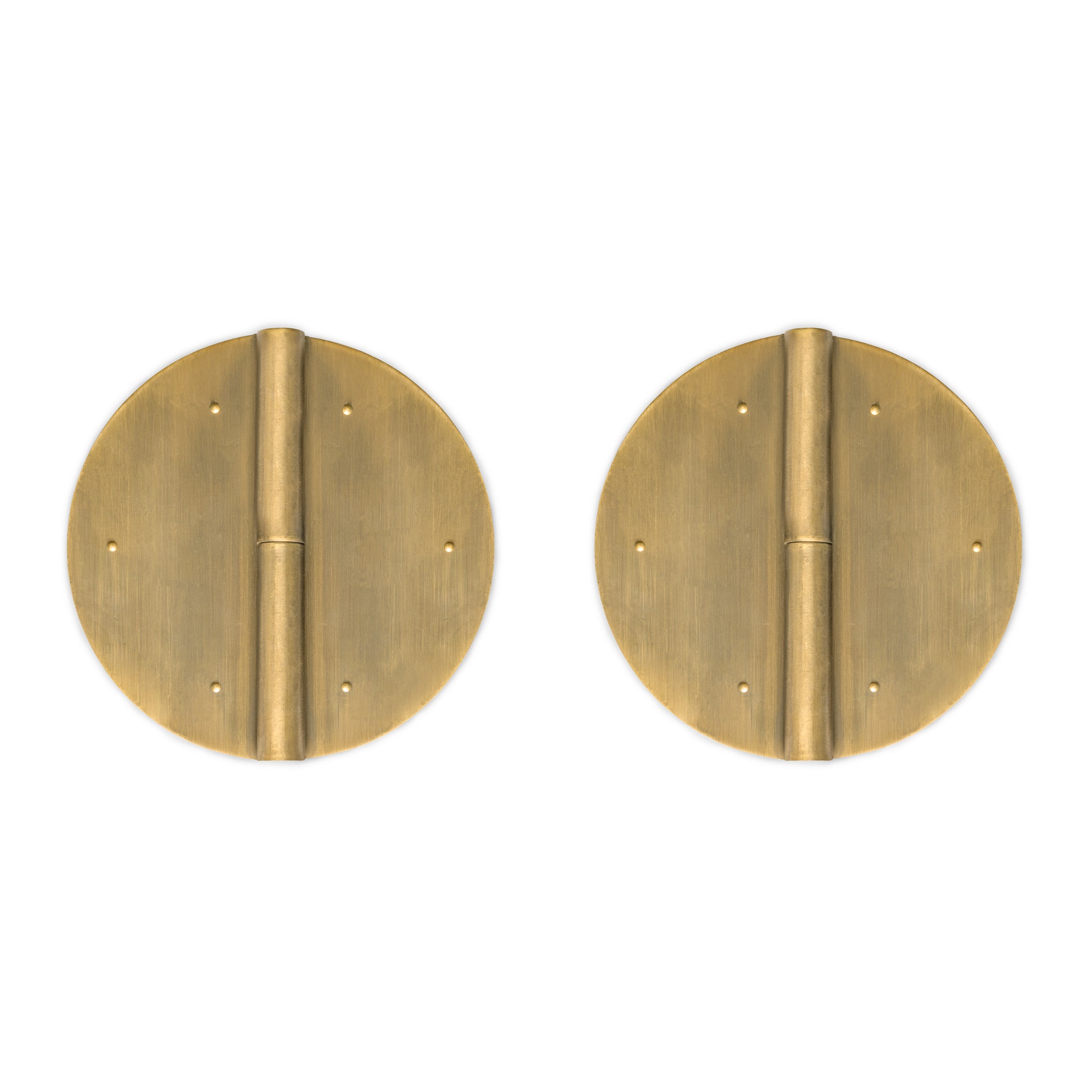 Round Hinge 5.1" - Set of 2-Chinese Brass Hardware