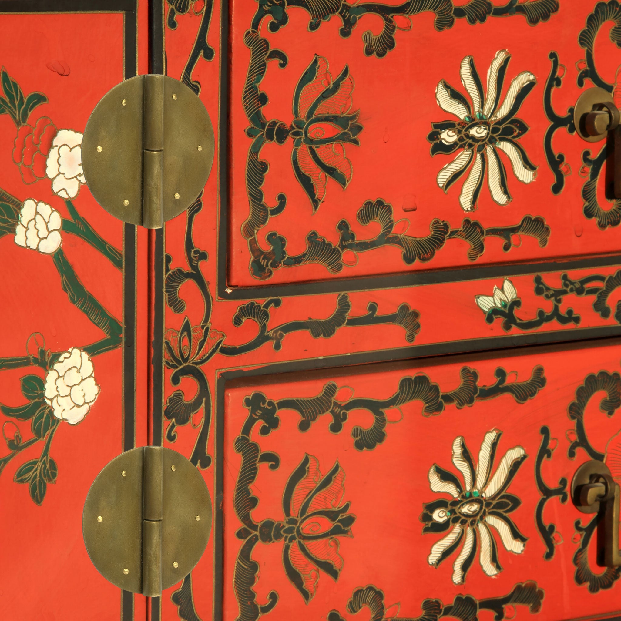 Round Hinge 5.1" - Set of 2-Chinese Brass Hardware