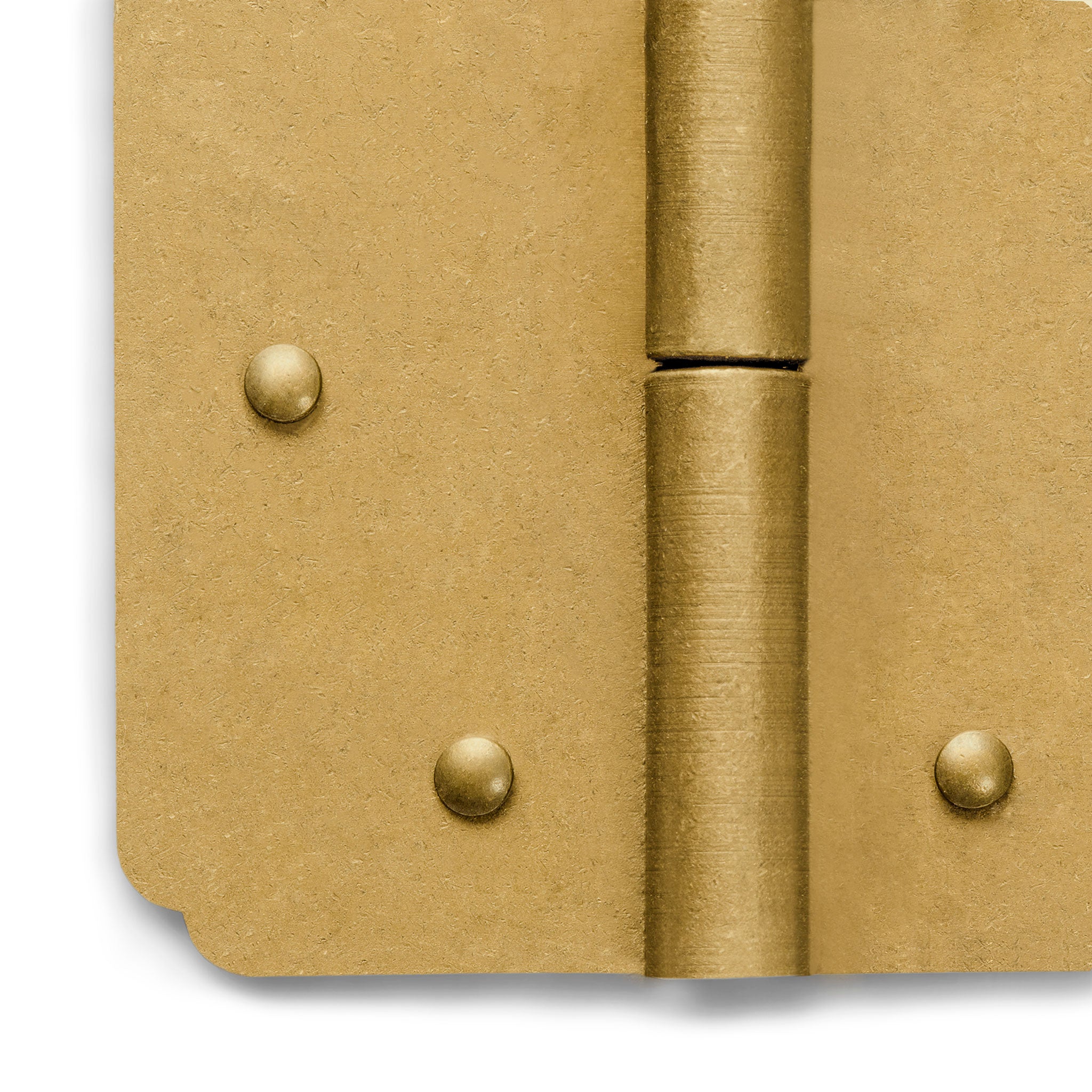 Rounded Corner Brass Hinge - 1.77"- Set of 2-Chinese Brass Hardware