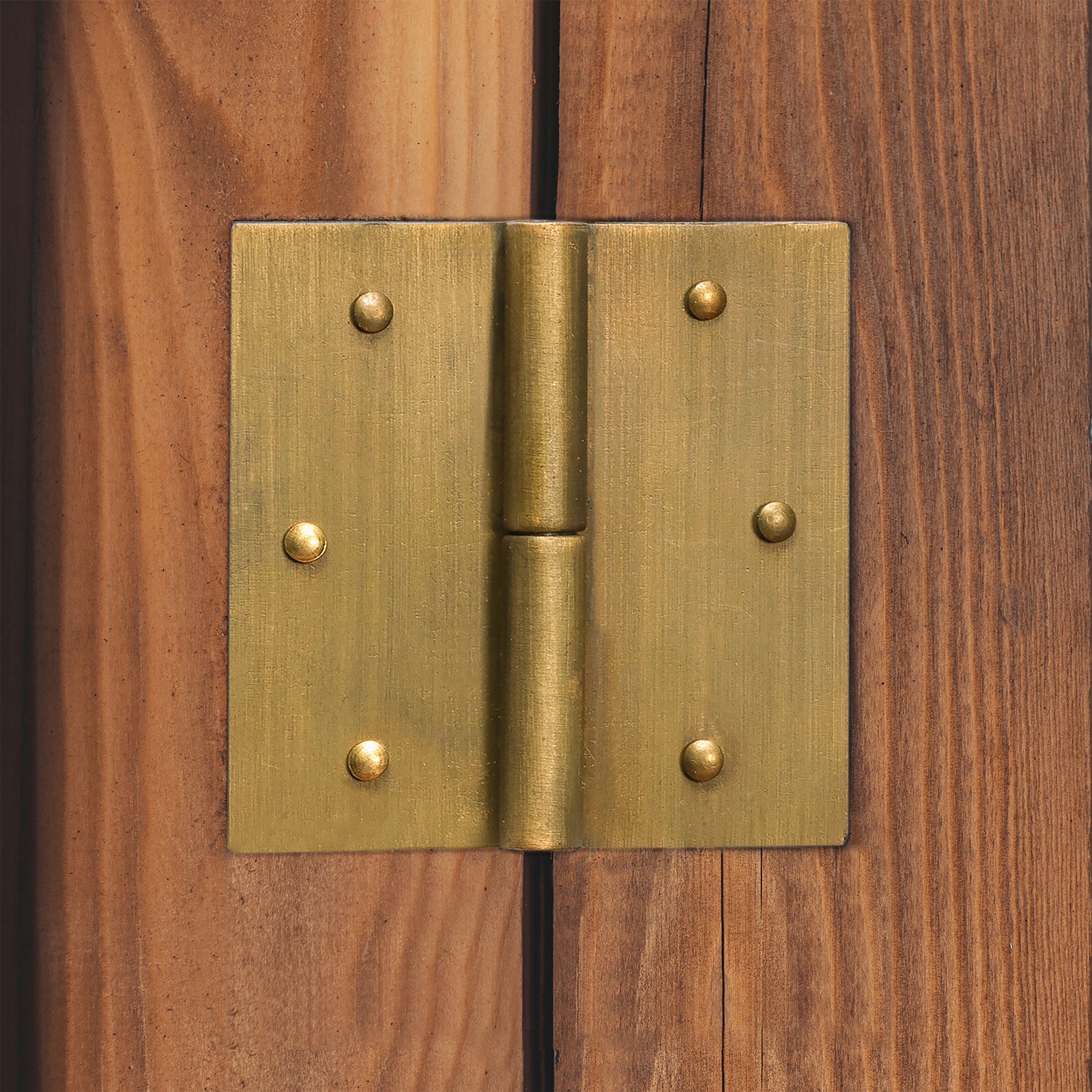 Rounded Corner Brass Hinge - 1.77"- Set of 2-Chinese Brass Hardware