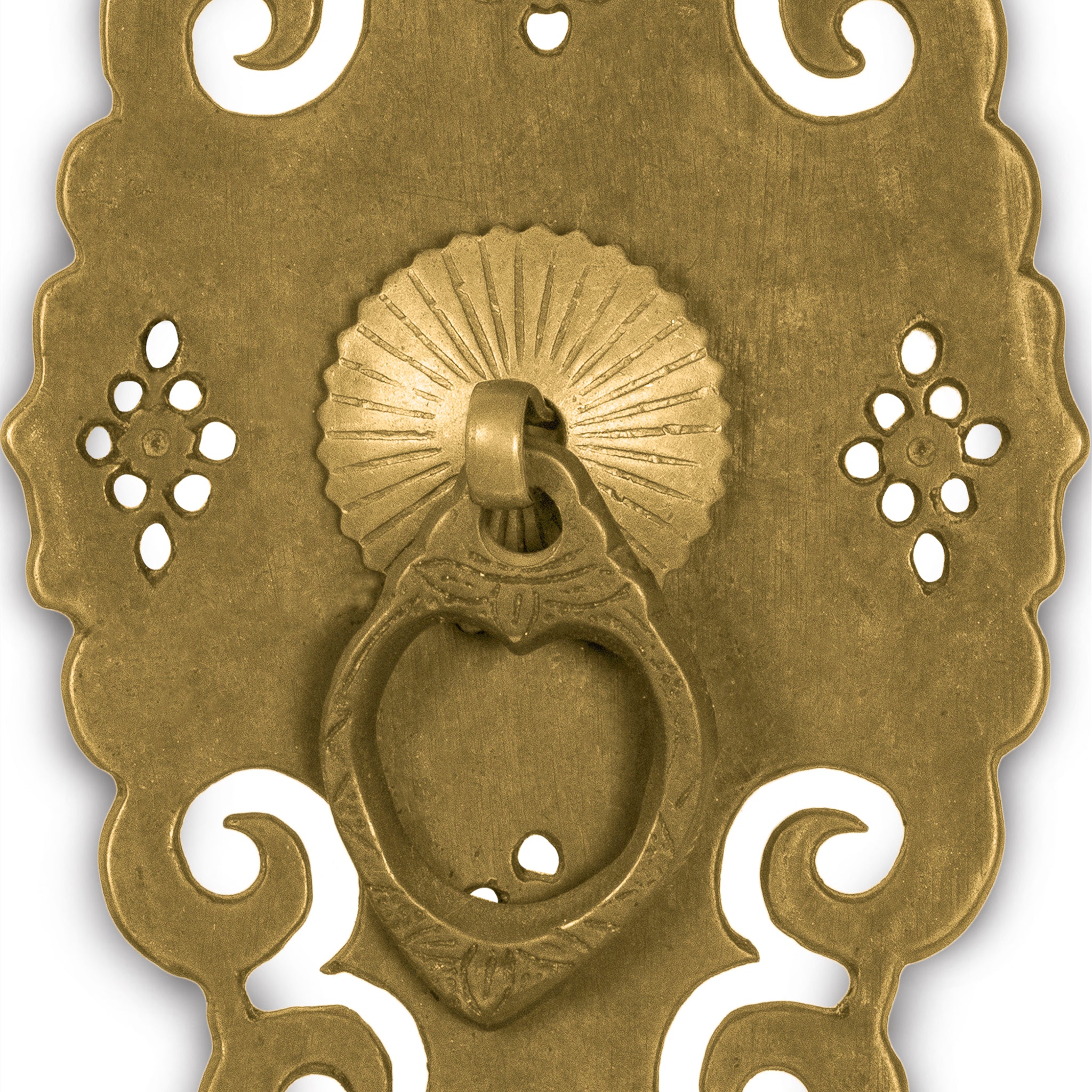 Silk Cabinet Pull 3" x 6"-Chinese Brass Hardware