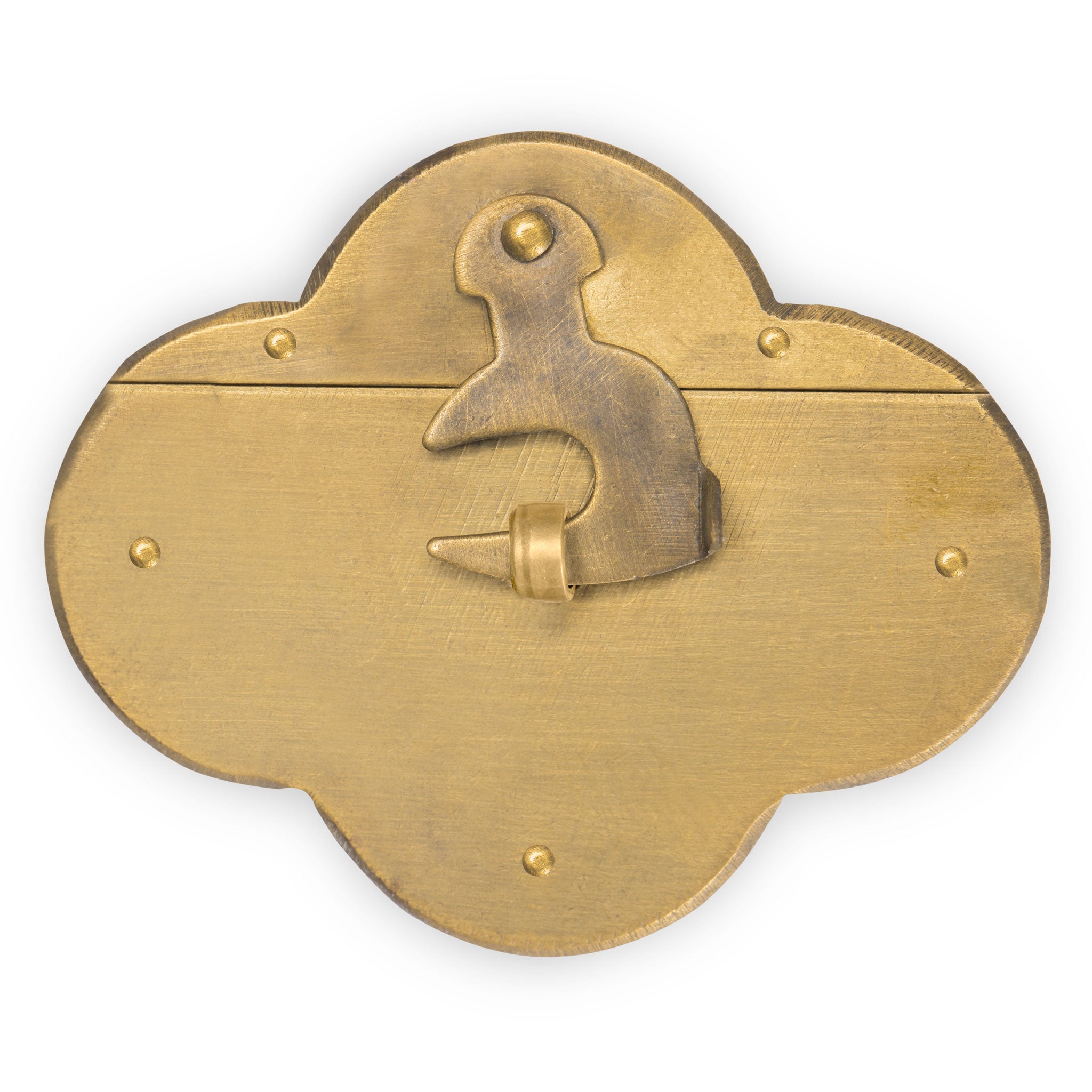 Single Hook Chest Box Latch Lock 2"-Chinese Brass Hardware