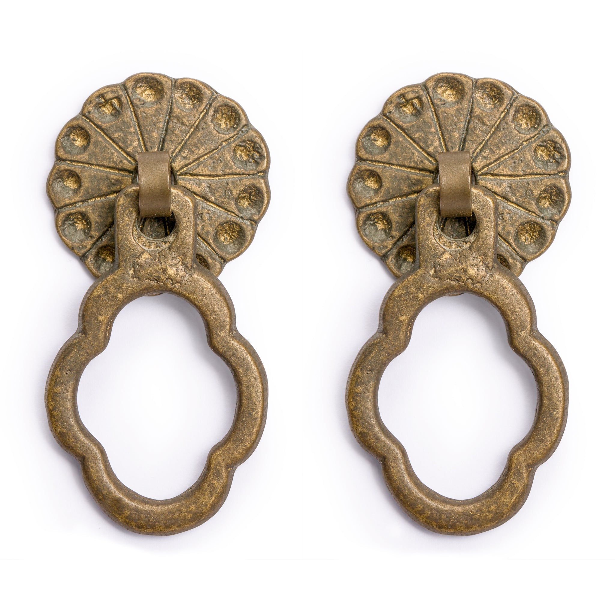 Sparrow Tail Pulls 2.4" - Set of 2-Chinese Brass Hardware
