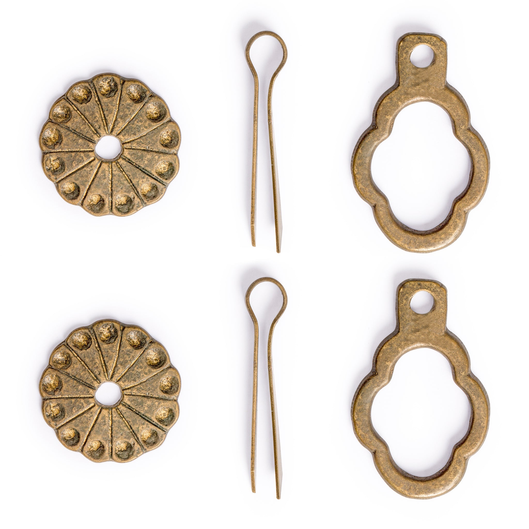 Sparrow Tail Pulls 2.4" - Set of 2-Chinese Brass Hardware